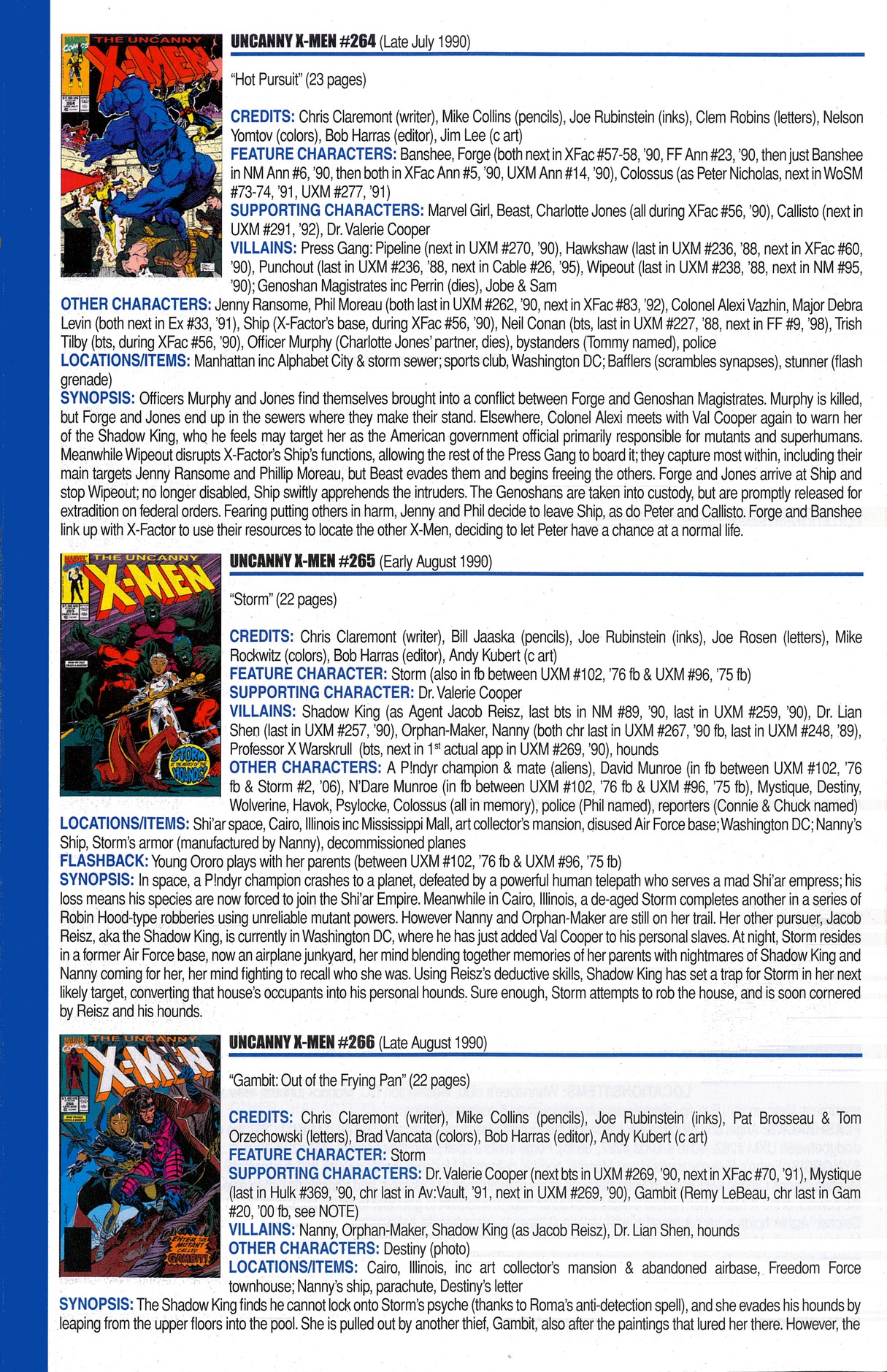 Read online Official Index to the Marvel Universe comic -  Issue #6 - 64