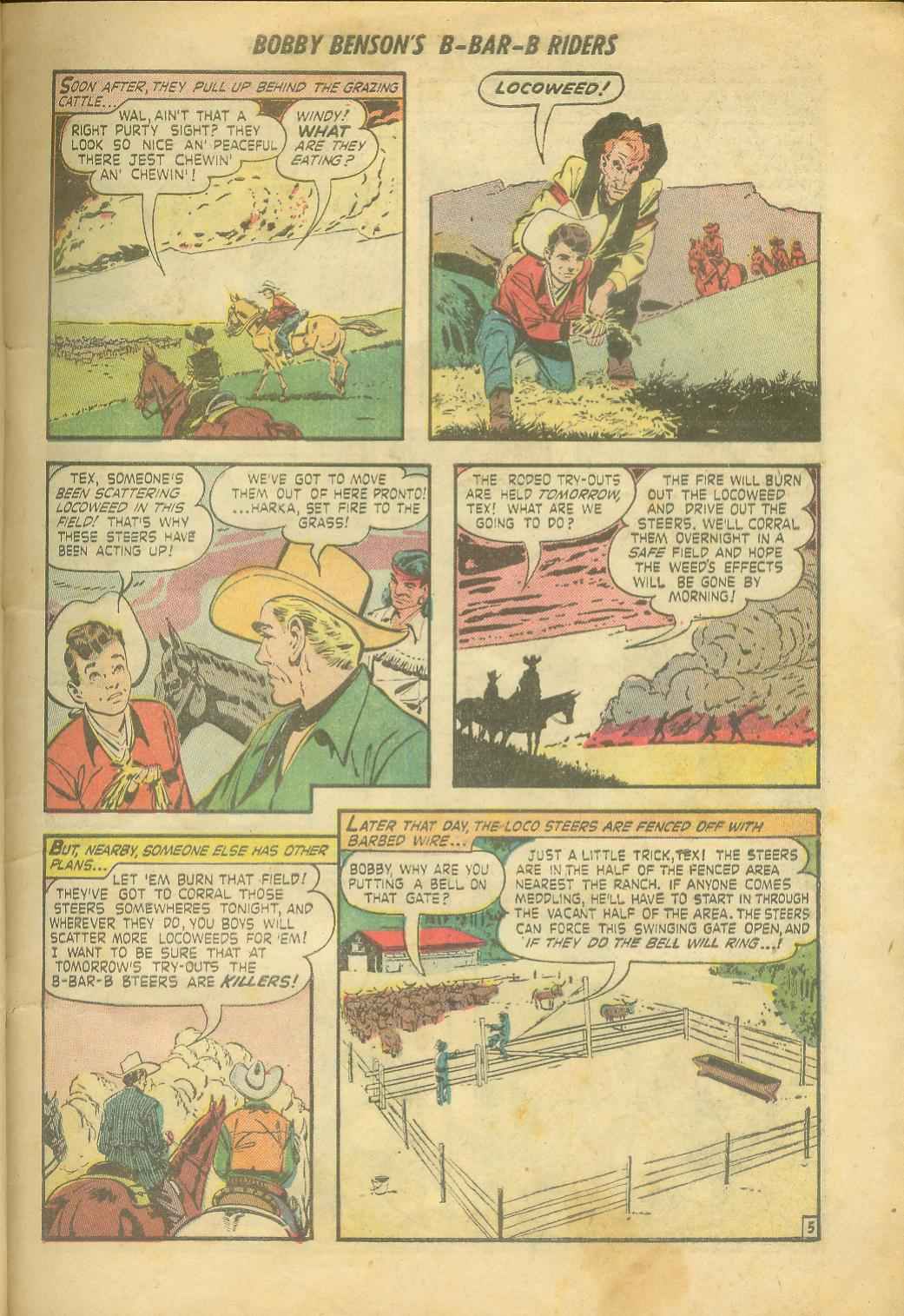 Read online Bobby Benson's B-Bar-B Riders comic -  Issue #8 - 15