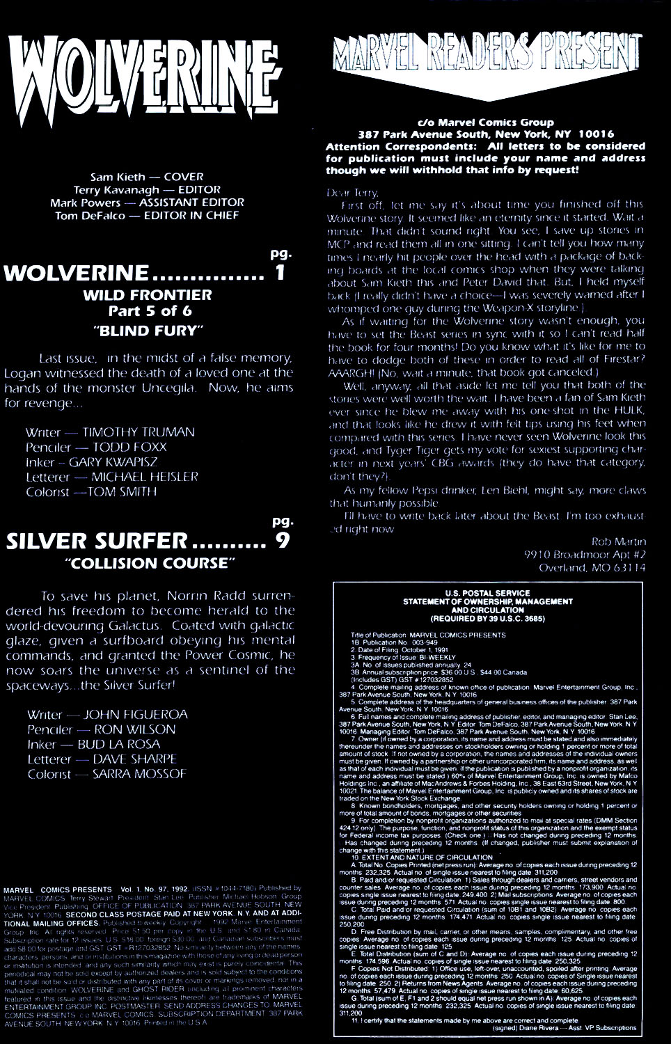 Read online Marvel Comics Presents (1988) comic -  Issue #97 - 2
