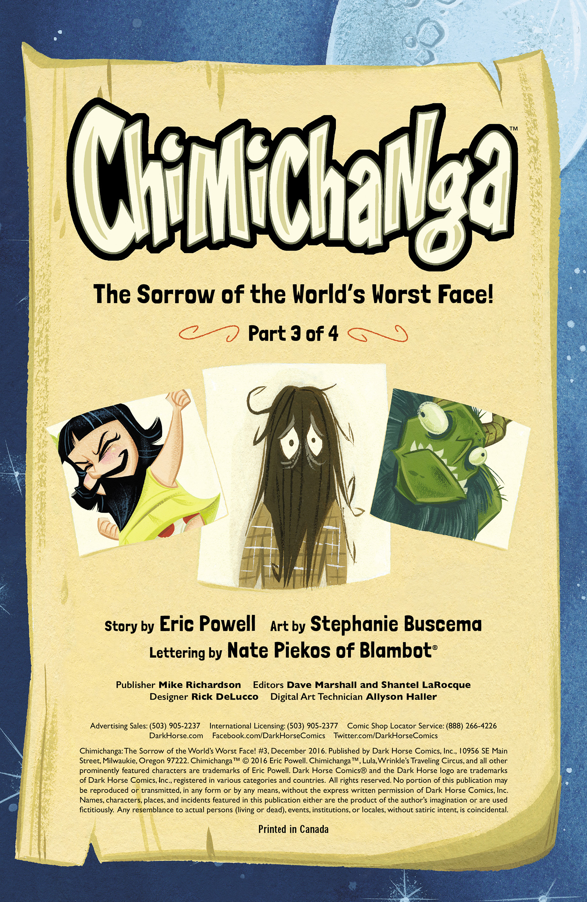 Read online Chimichanga: Sorrow of the World's Worst Face comic -  Issue #3 - 2