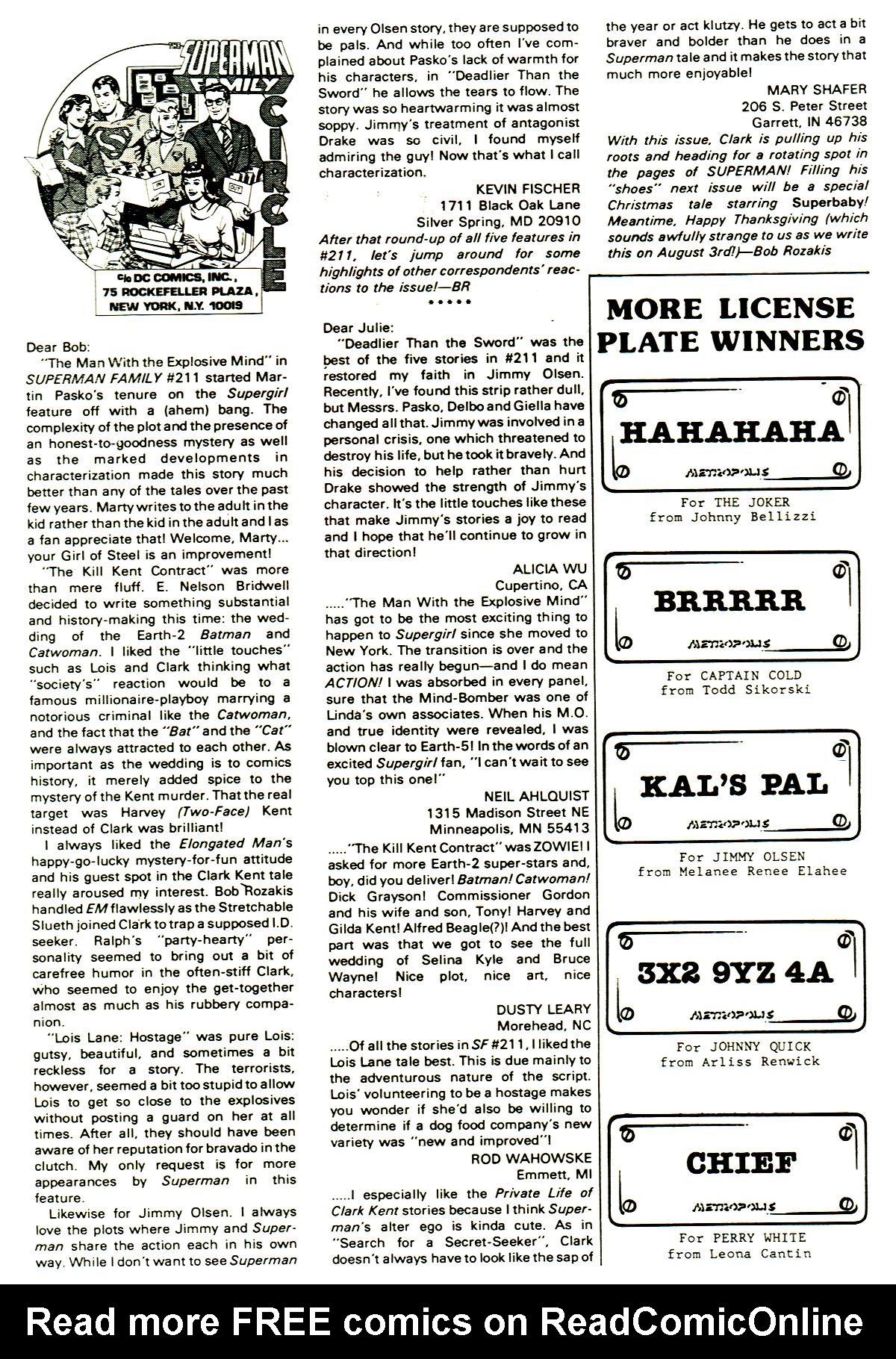 Read online The Superman Family comic -  Issue #215 - 50