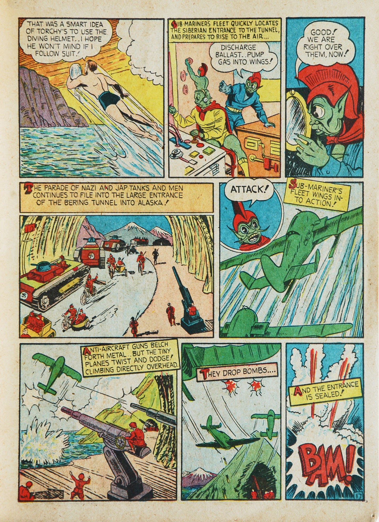 Read online Marvel Mystery Comics comic -  Issue #17 - 19