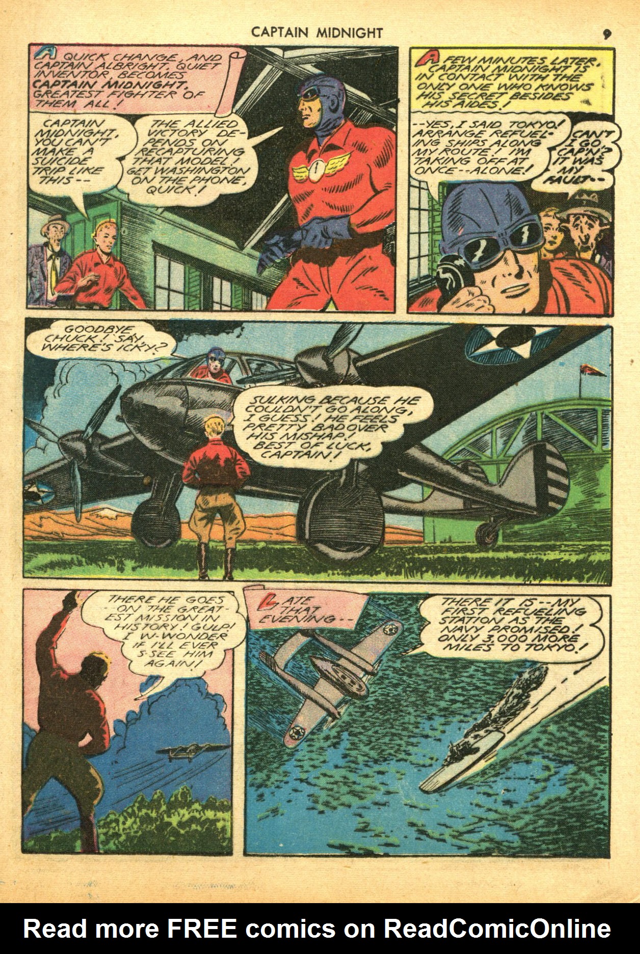 Read online Captain Midnight (1942) comic -  Issue #5 - 9