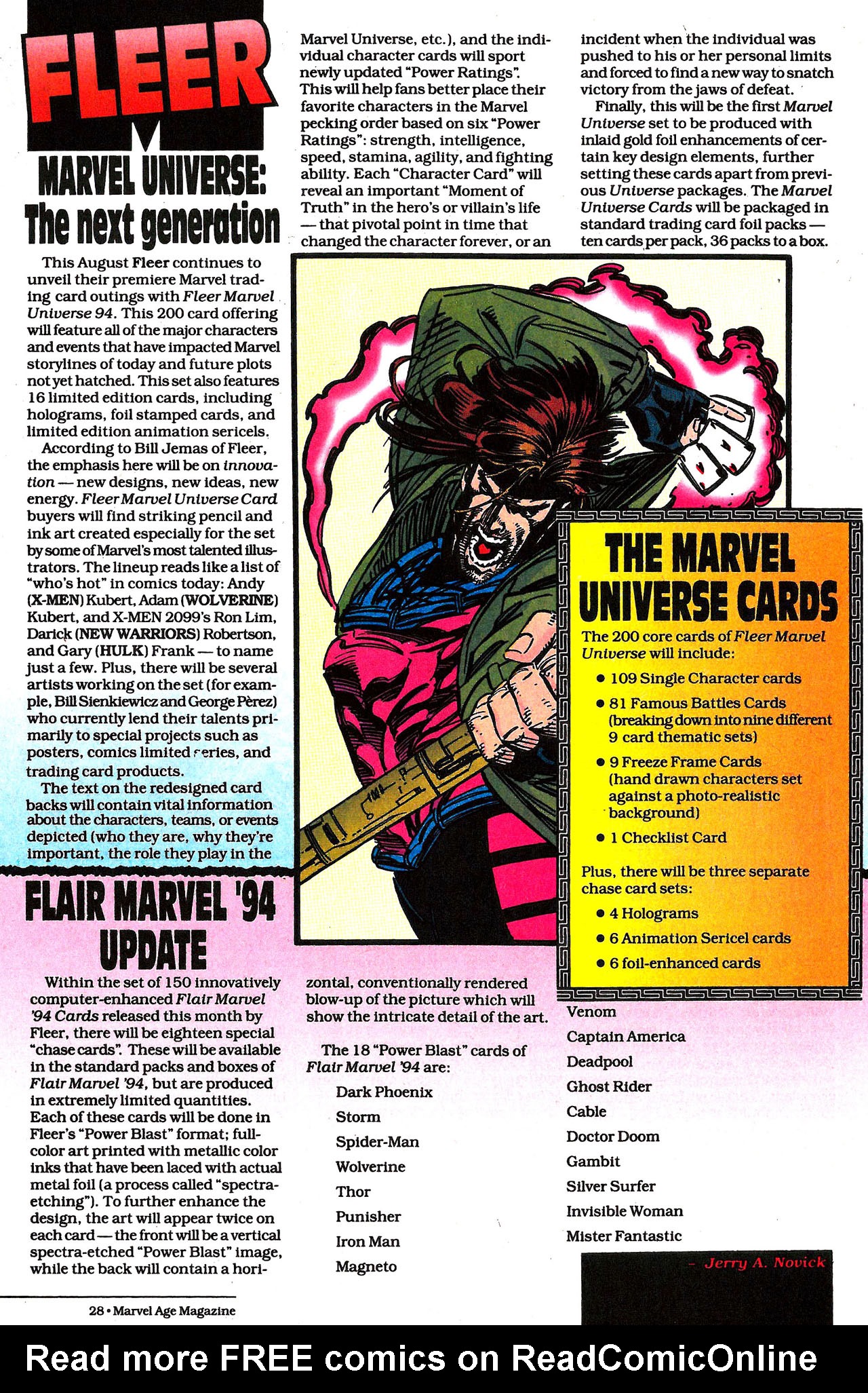 Read online Marvel Age comic -  Issue #139 - 28