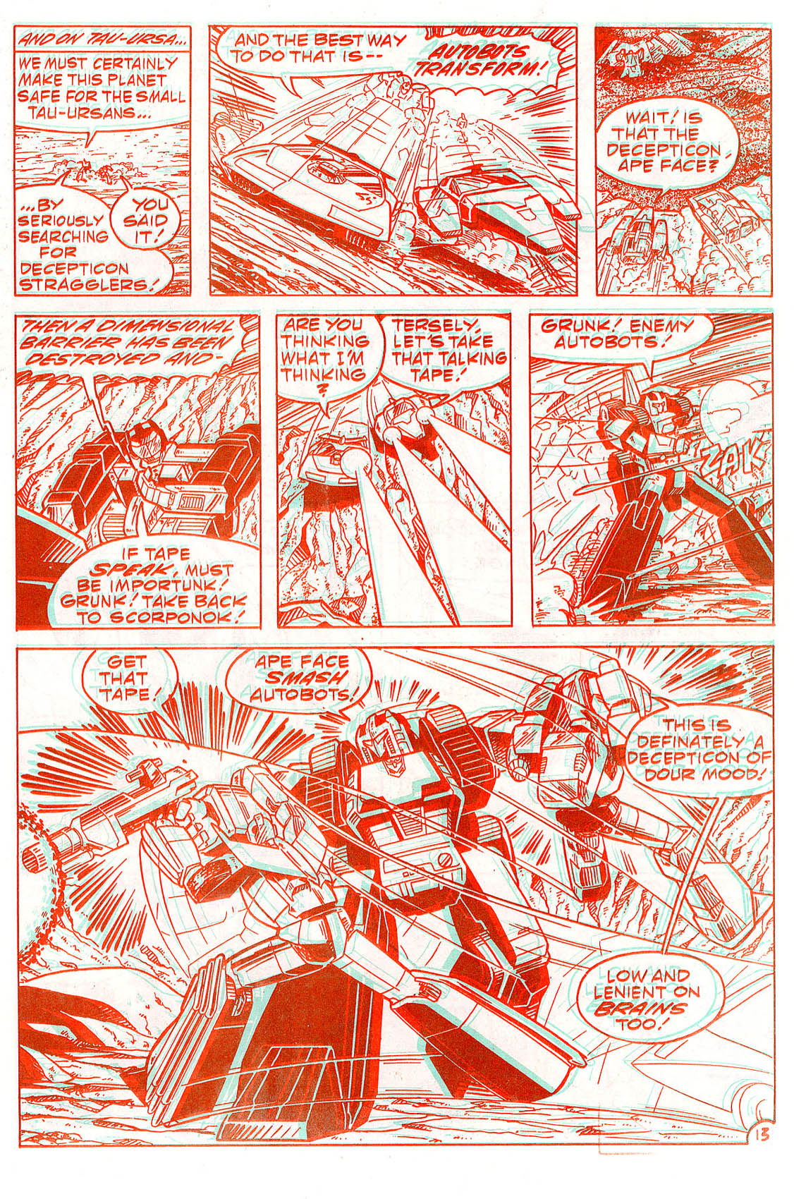 Read online The Transformers in 3-D comic -  Issue #3 - 14