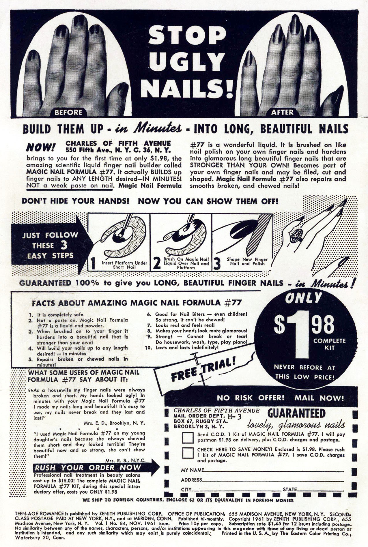 Read online Teen-Age Romance comic -  Issue #84 - 2