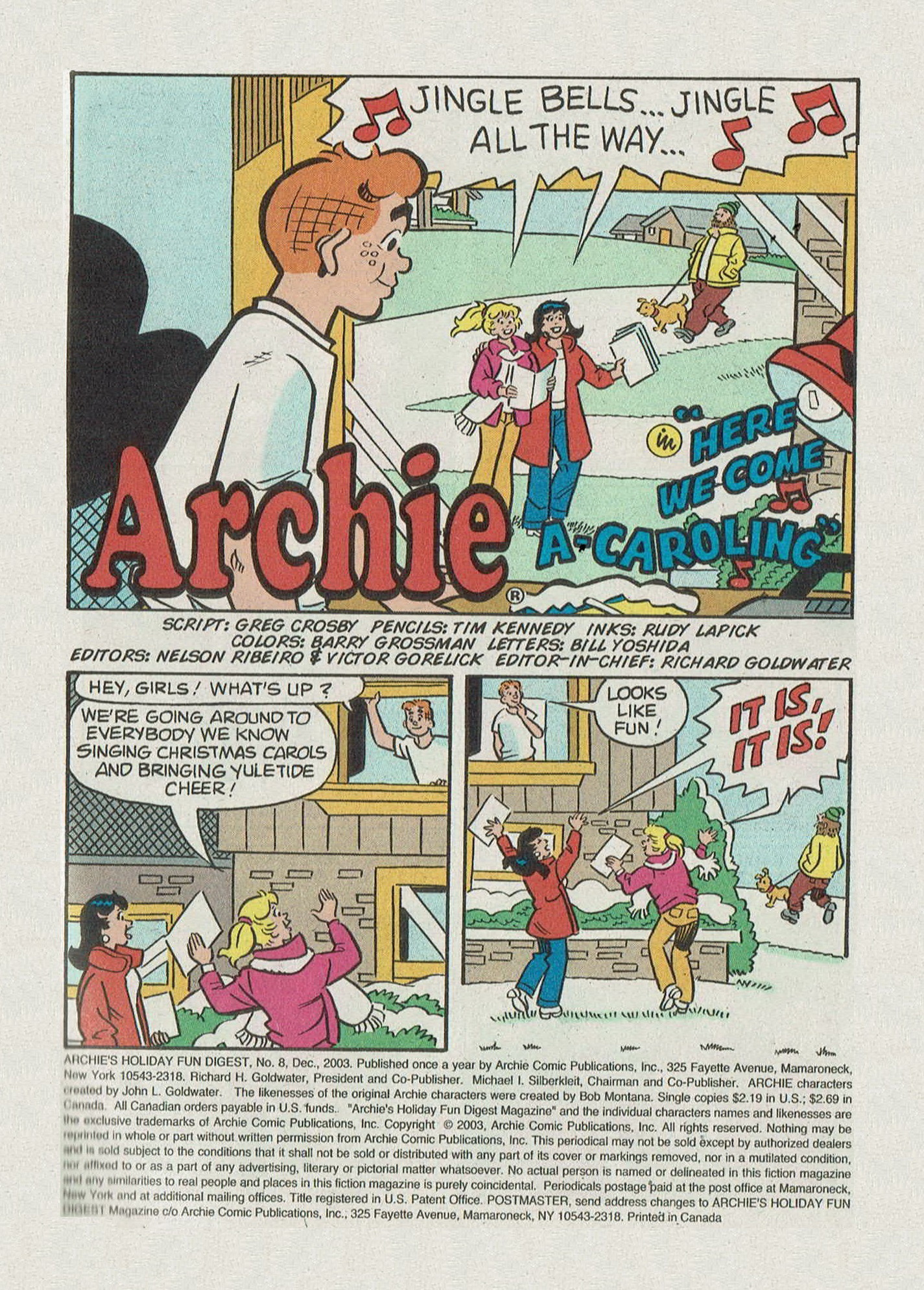 Read online Archie's Holiday Fun Digest comic -  Issue #8 - 3
