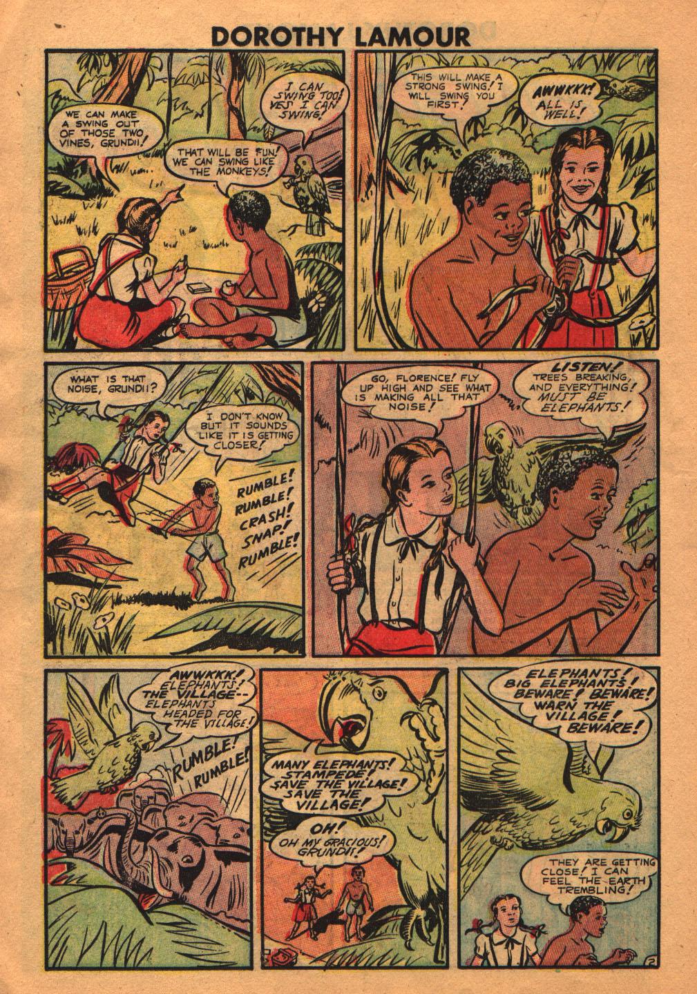 Read online Dorothy Lamour Jungle Princess comic -  Issue #2 - 22