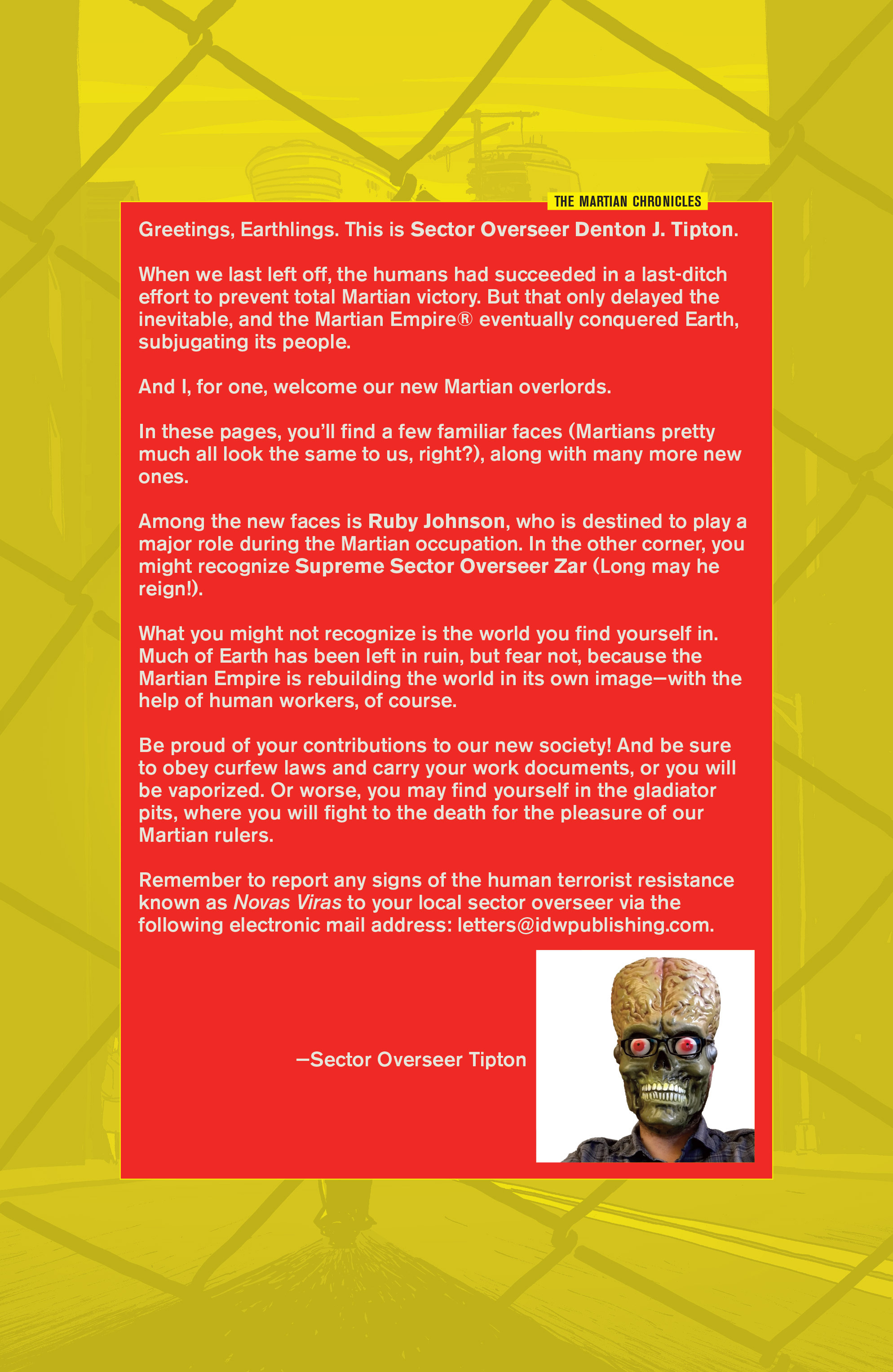 Read online Mars Attacks: Occupation comic -  Issue #1 - 22