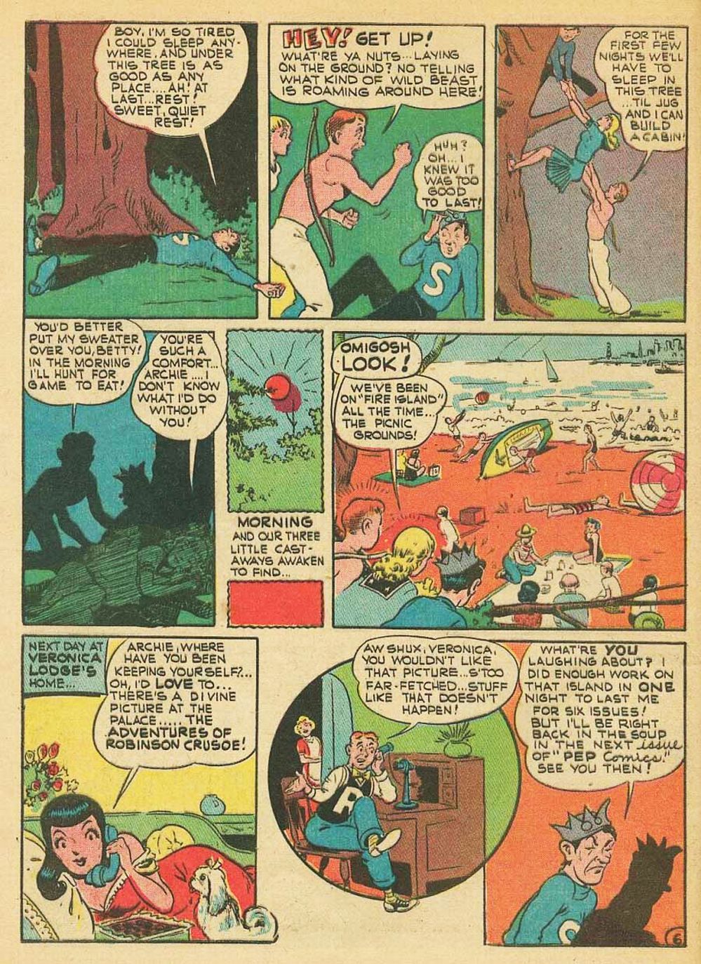 Read online Pep Comics comic -  Issue #32 - 60