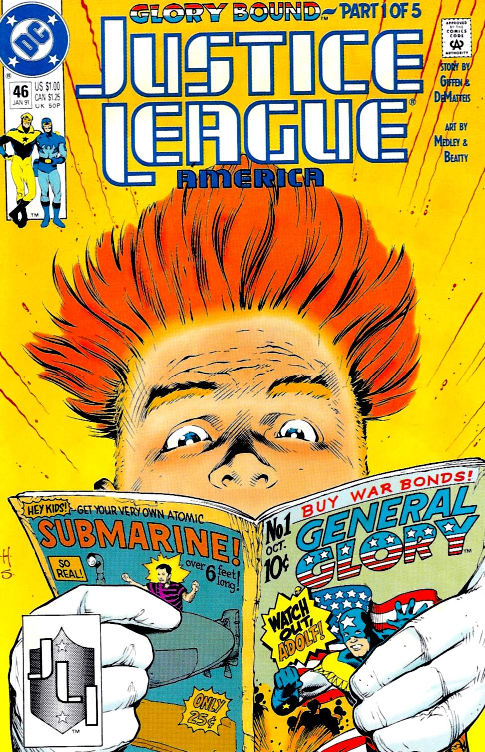 Read online Justice League America comic -  Issue #46 - 1