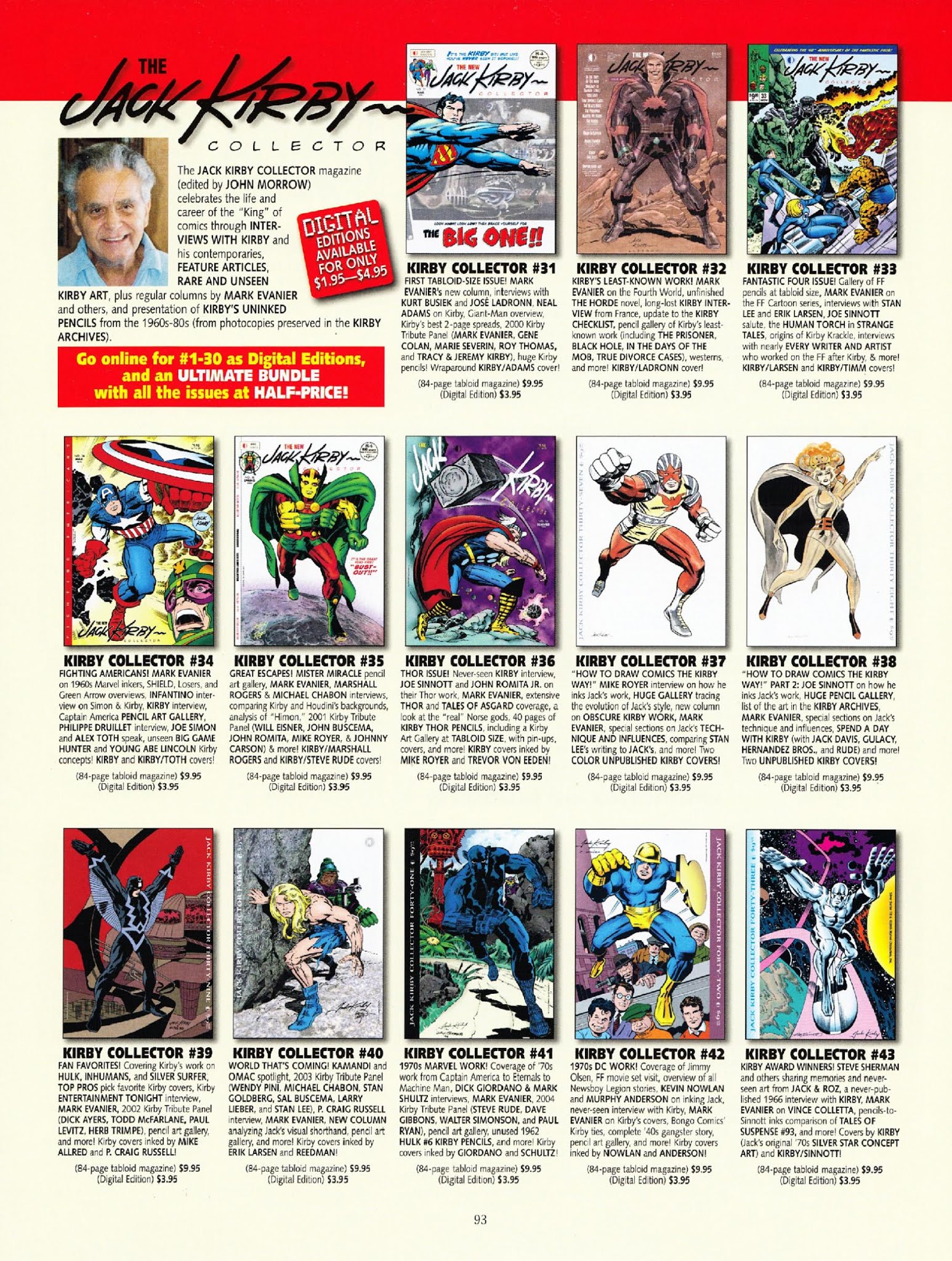 Read online The Jack Kirby Collector comic -  Issue #61 - 92