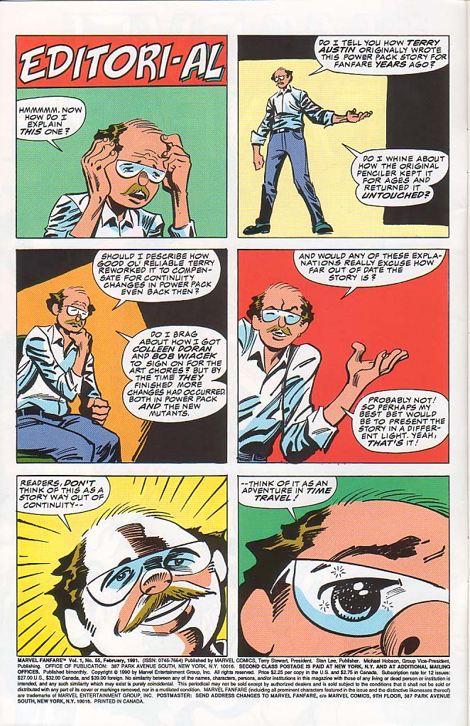 Read online Marvel Fanfare (1982) comic -  Issue #55 - 2
