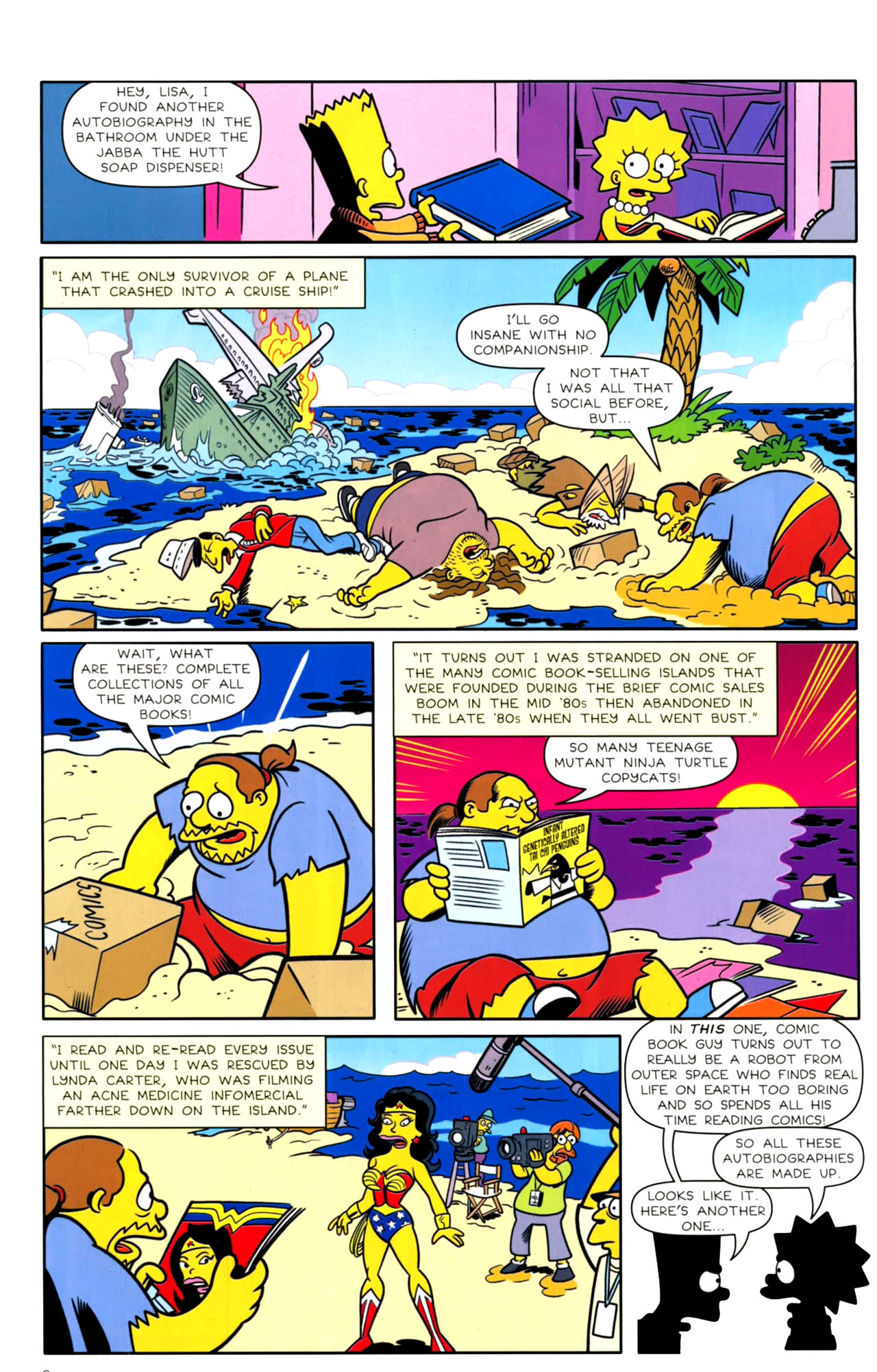 Read online Bongo Comics presents Comic Book Guy: The Comic Book comic -  Issue #4 - 10