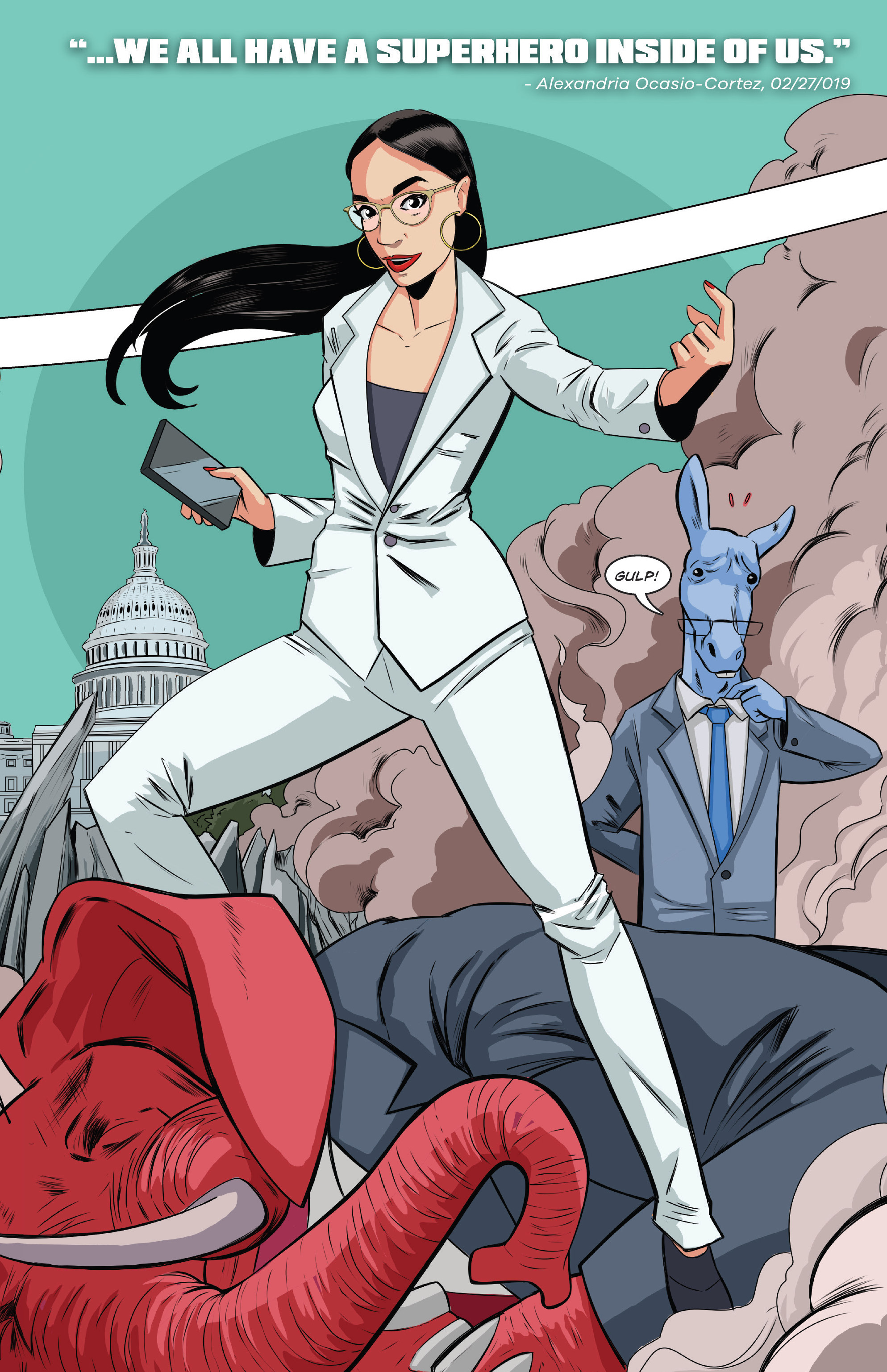 Read online Alexandria Ocasio-Cortez and the Freshman Force: Squad Special comic -  Issue # Full - 44