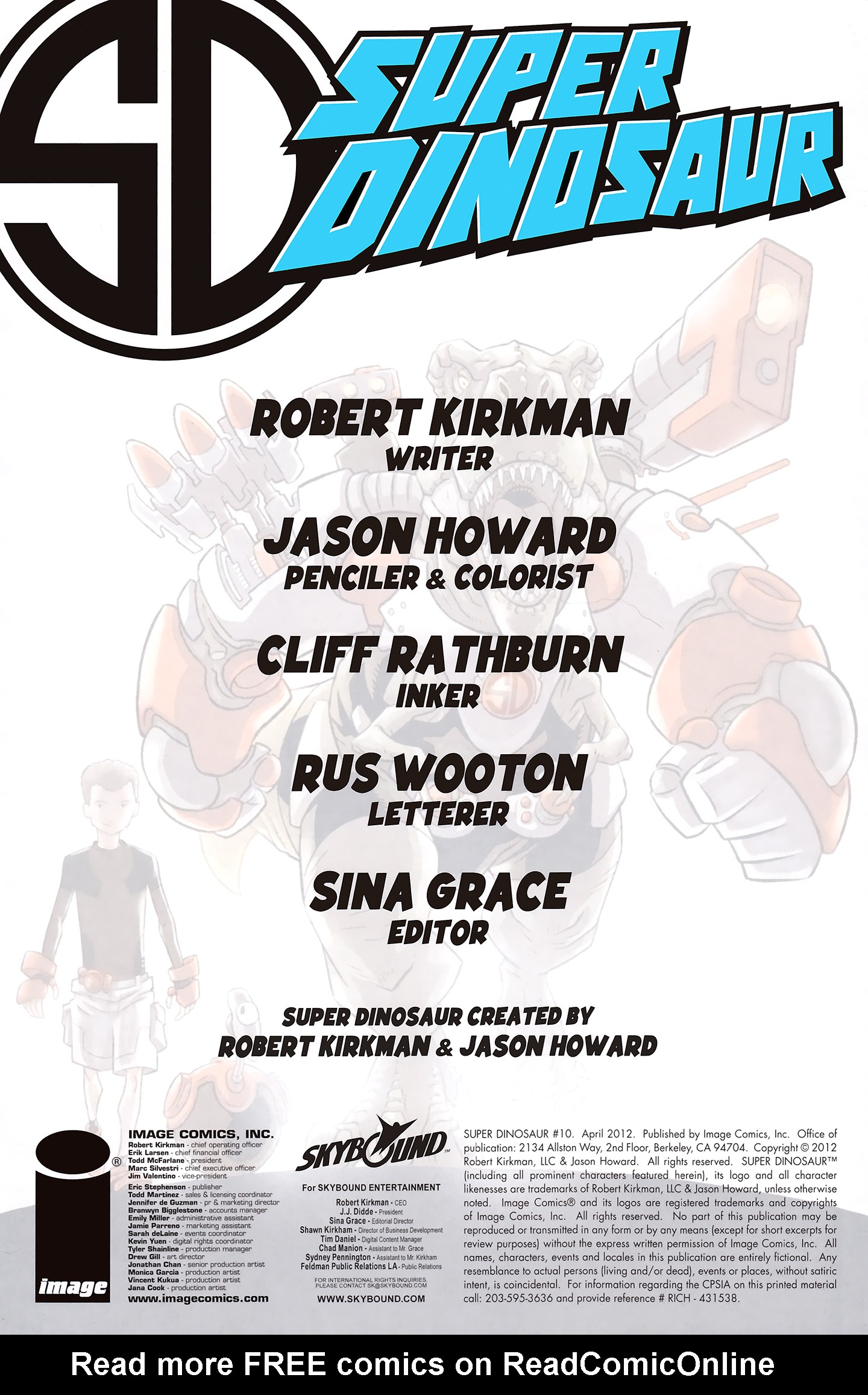 Read online Super Dinosaur (2011) comic -  Issue #10 - 2