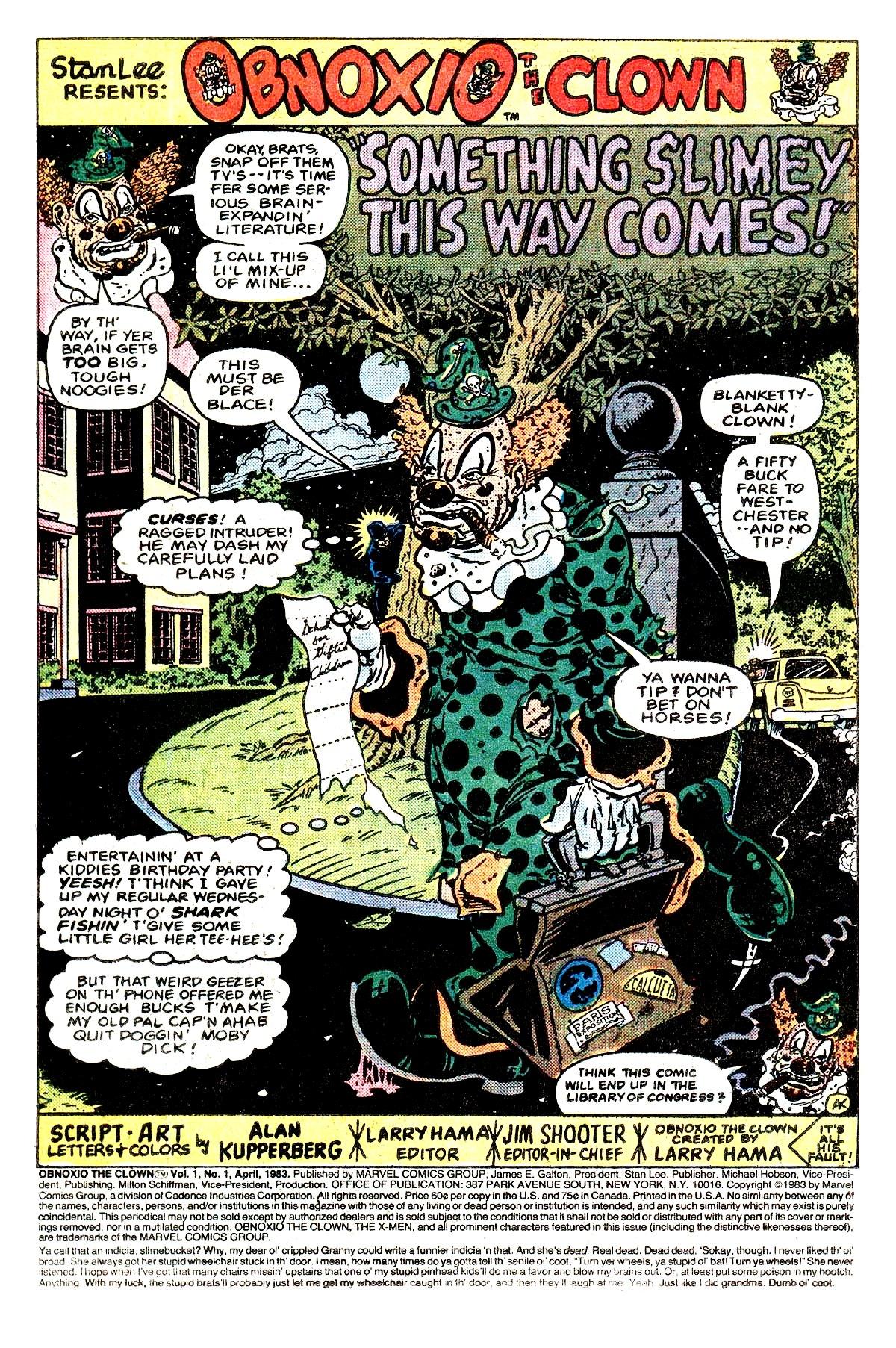 Read online Obnoxio the Clown comic -  Issue # Full - 2