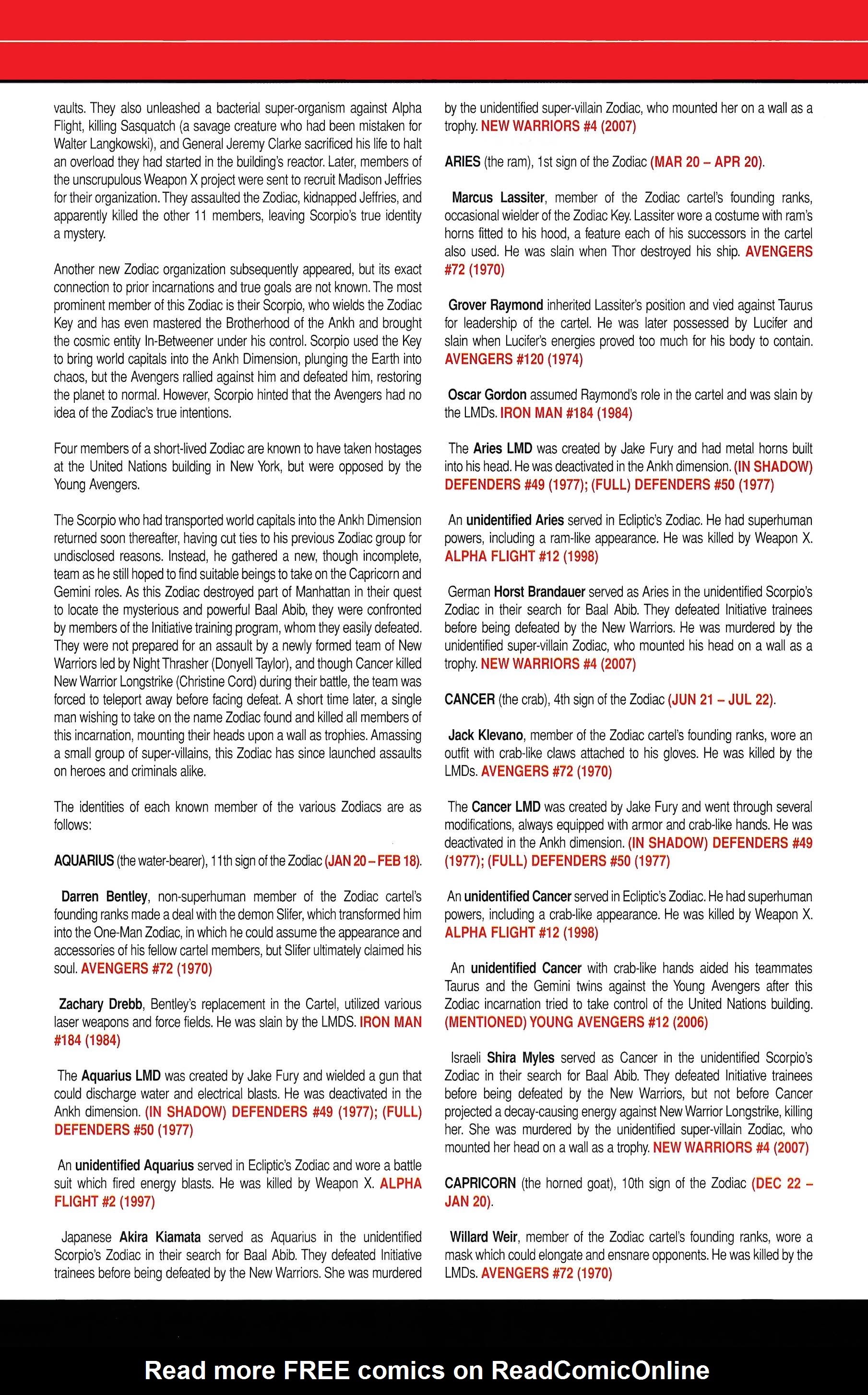 Read online Official Handbook of the Marvel Universe A to Z comic -  Issue # TPB 14 (Part 1) - 17