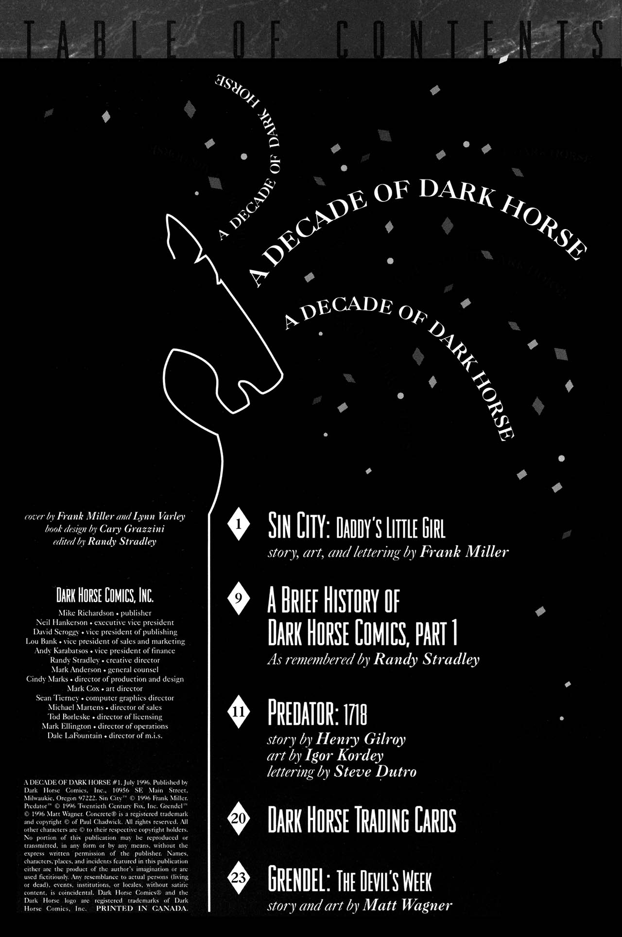 Read online A Decade of Dark Horse comic -  Issue #1 - 2