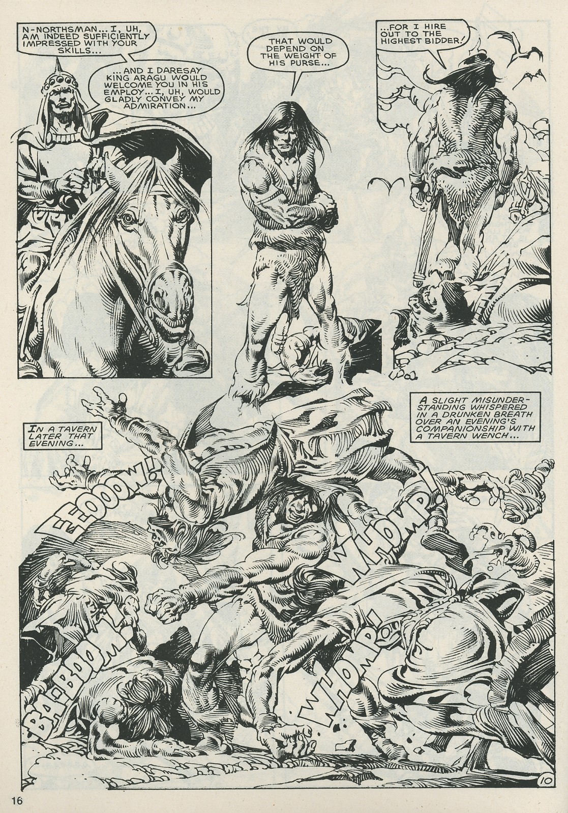 Read online The Savage Sword Of Conan comic -  Issue #121 - 16
