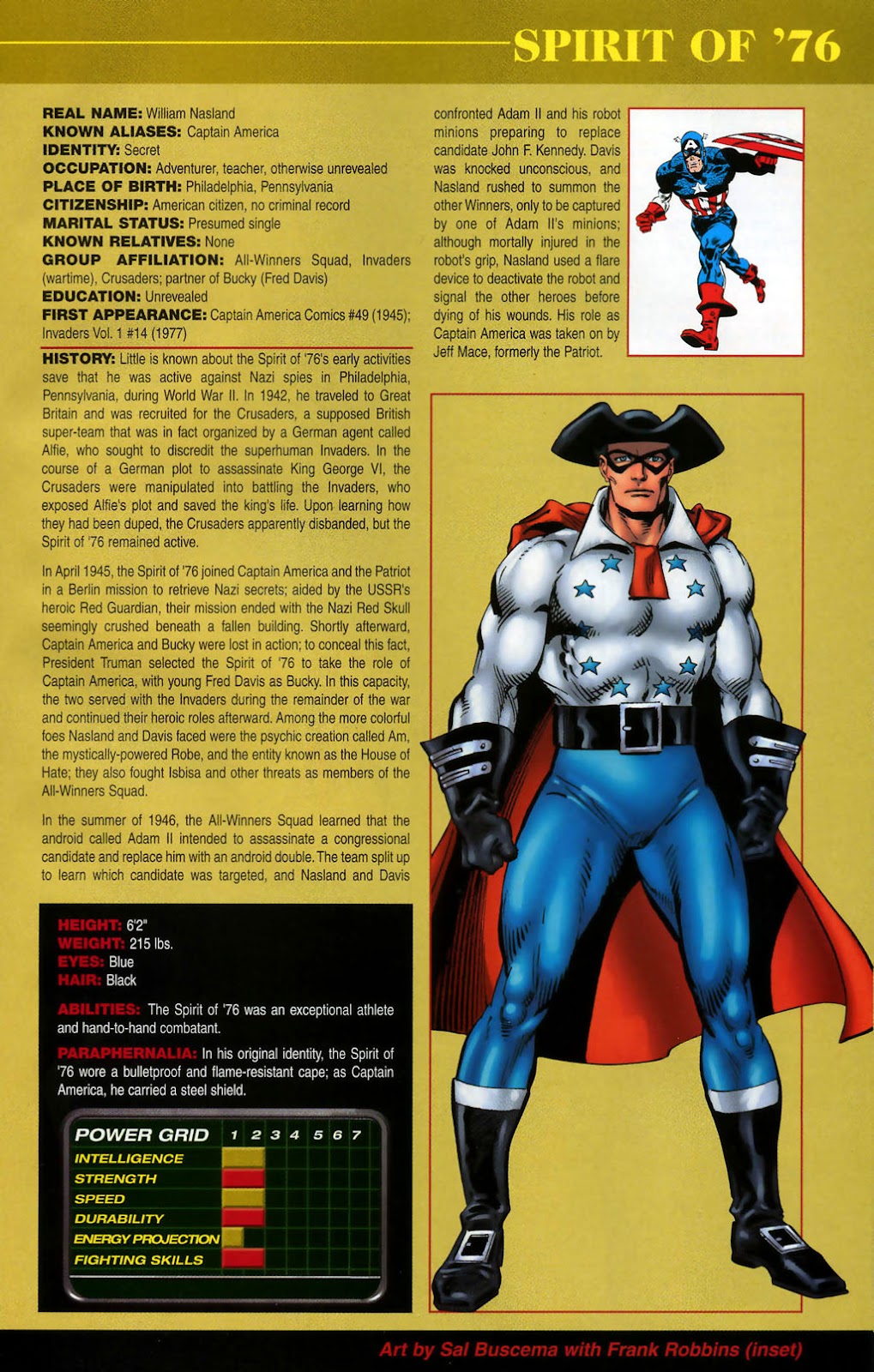 The Official Handbook of the Marvel Universe: Golden Age issue Full - Page 35