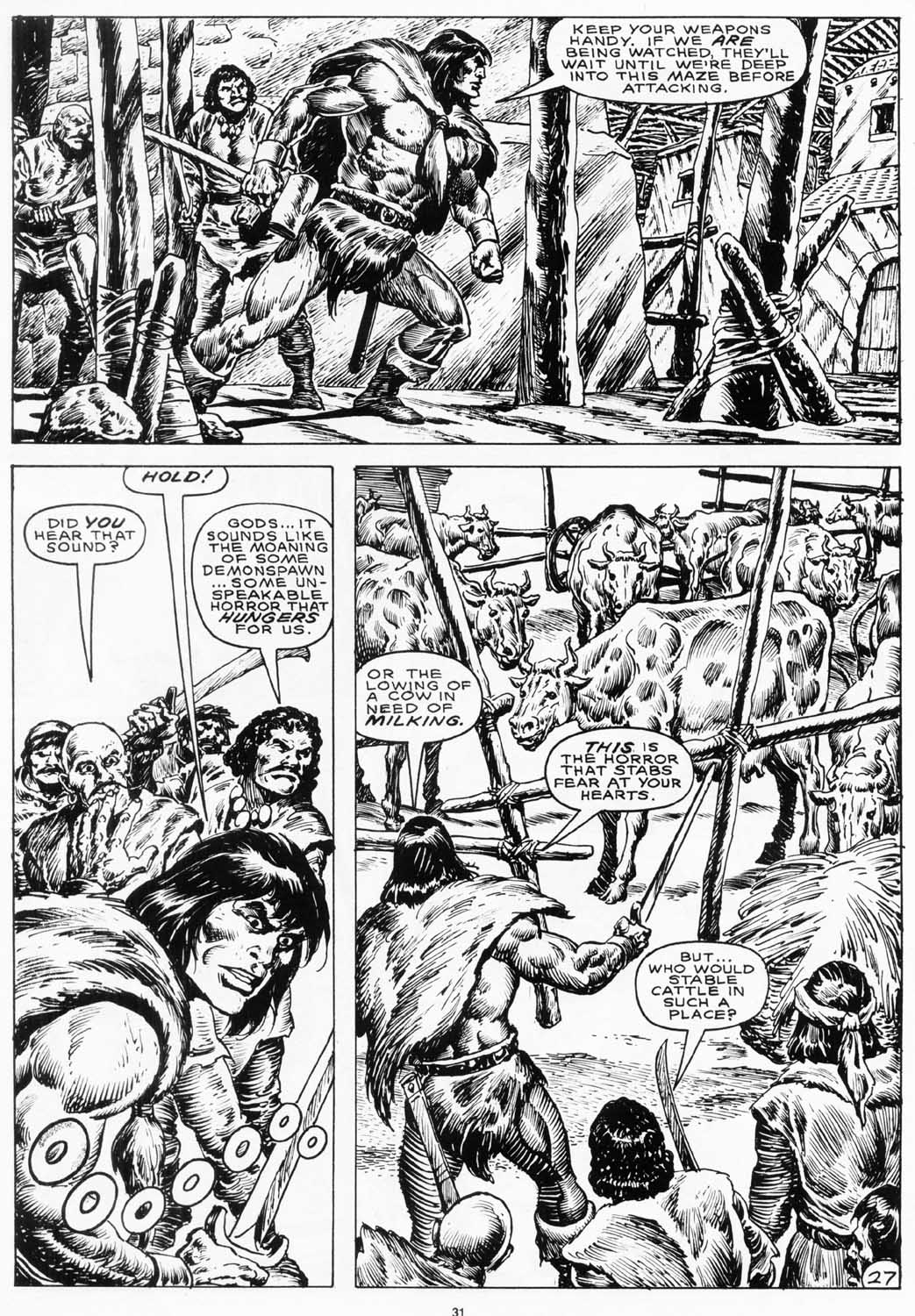 Read online The Savage Sword Of Conan comic -  Issue #155 - 32