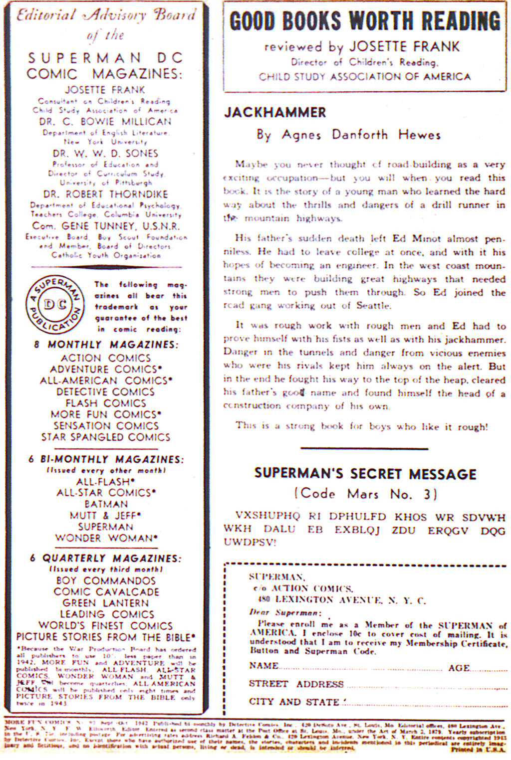 Read online More Fun Comics comic -  Issue #93 - 2