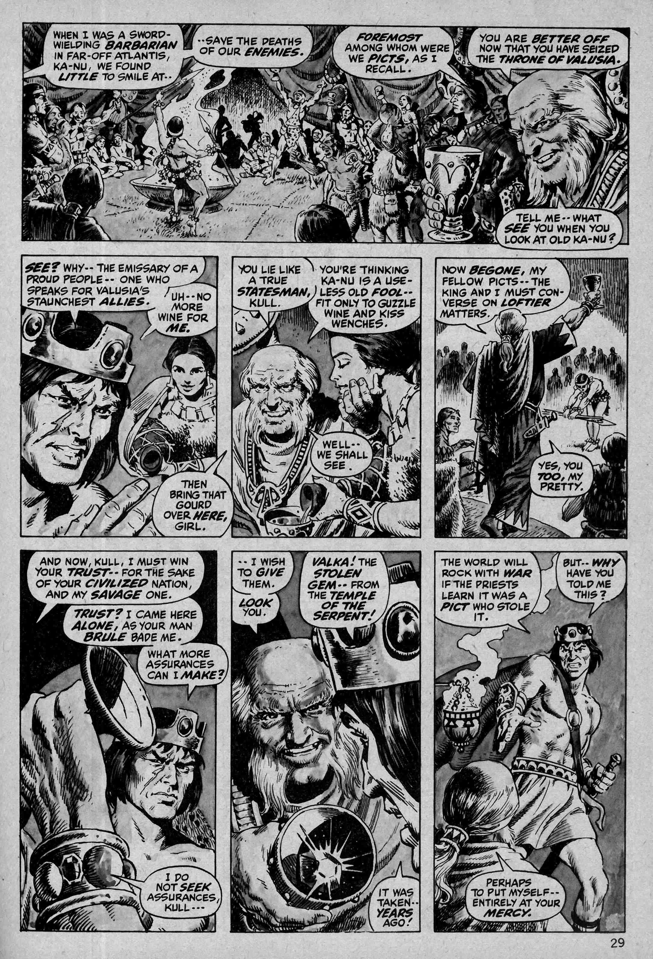 Read online Kull and the Barbarians comic -  Issue #1 - 29