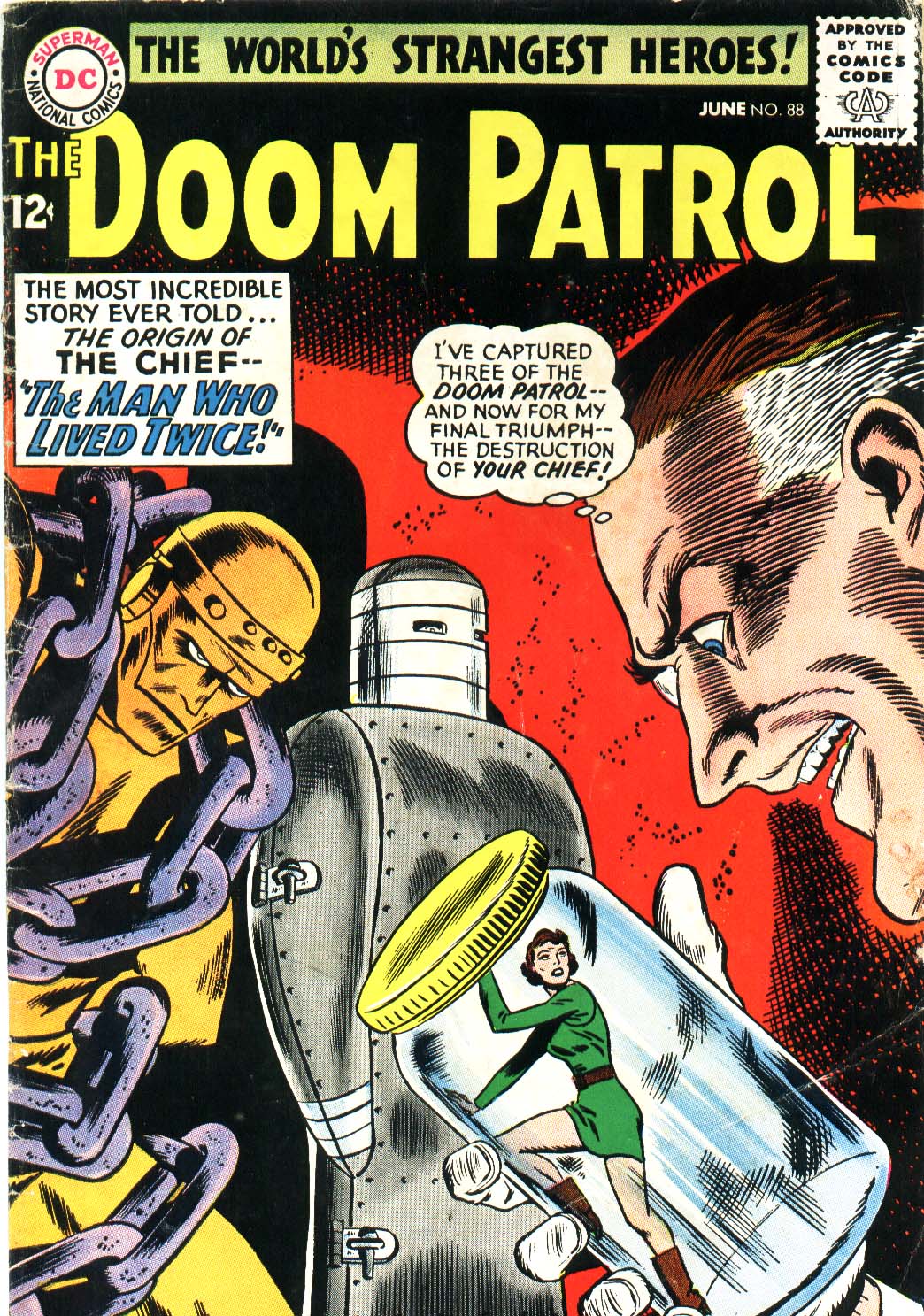 Read online Doom Patrol (1964) comic -  Issue #88 - 1