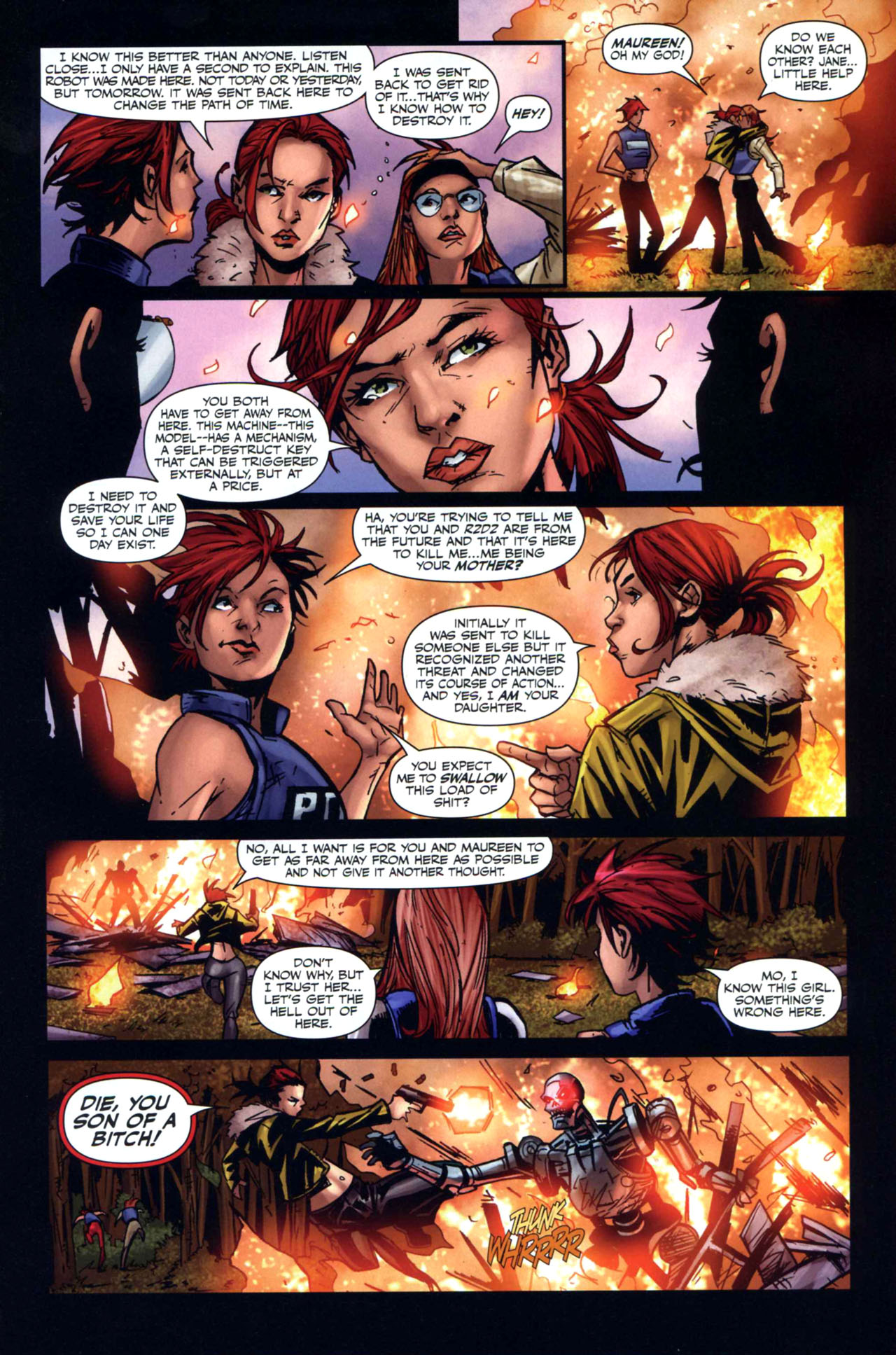 Read online Painkiller Jane Vs. Terminator comic -  Issue #4 - 25