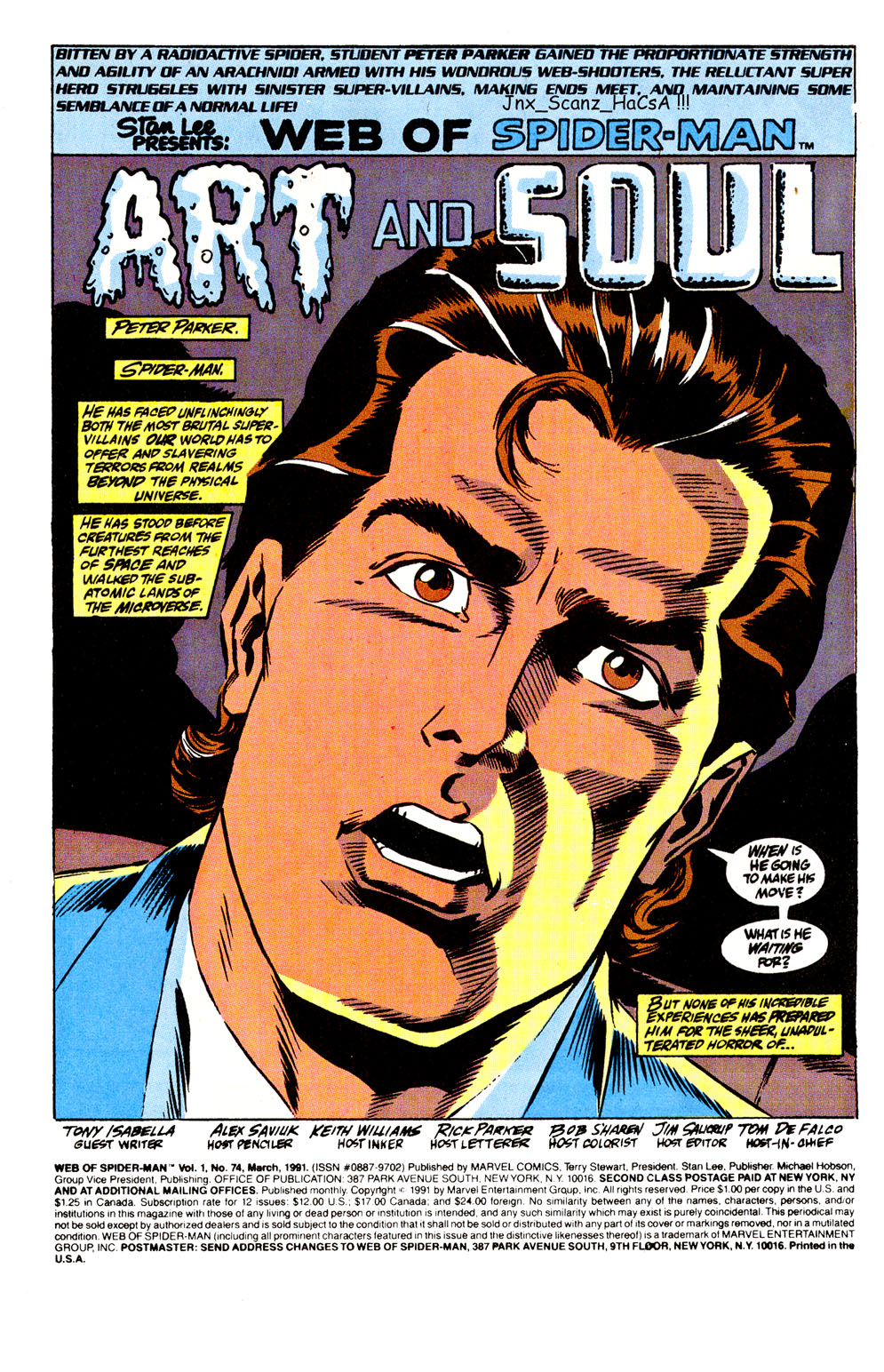 Read online Web of Spider-Man (1985) comic -  Issue #74 - 2