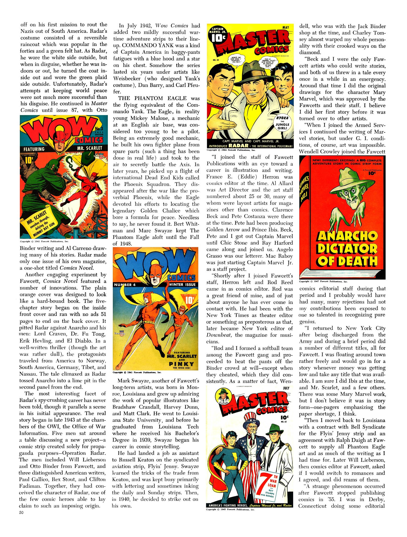 Read online The Steranko History of Comics comic -  Issue # TPB 2 - 50