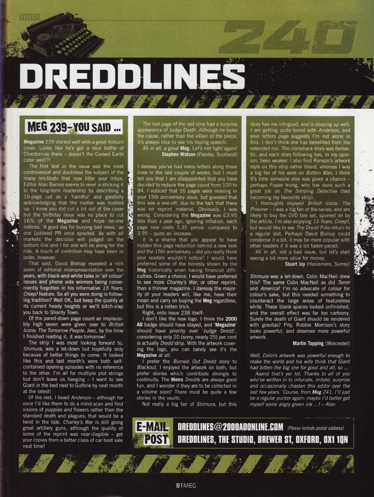 Read online Judge Dredd Megazine (Vol. 5) comic -  Issue #240 - 81