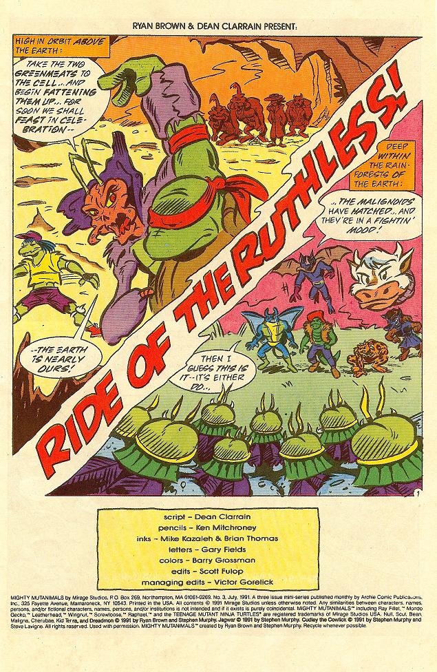 Read online Mighty Mutanimals comic -  Issue #3 - 2