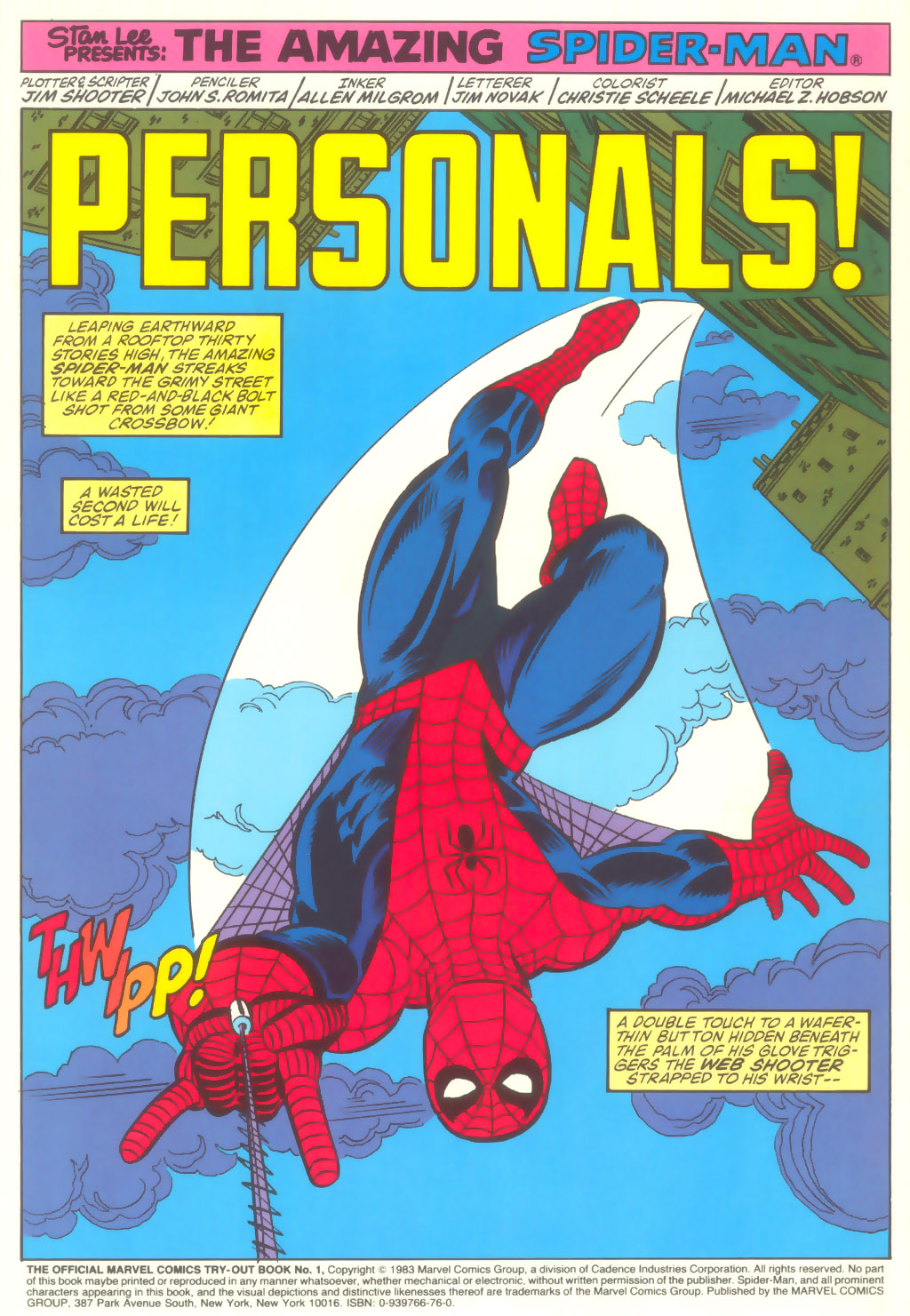 Read online The Official Marvel Comics Try-Out Book comic -  Issue # Full - 3