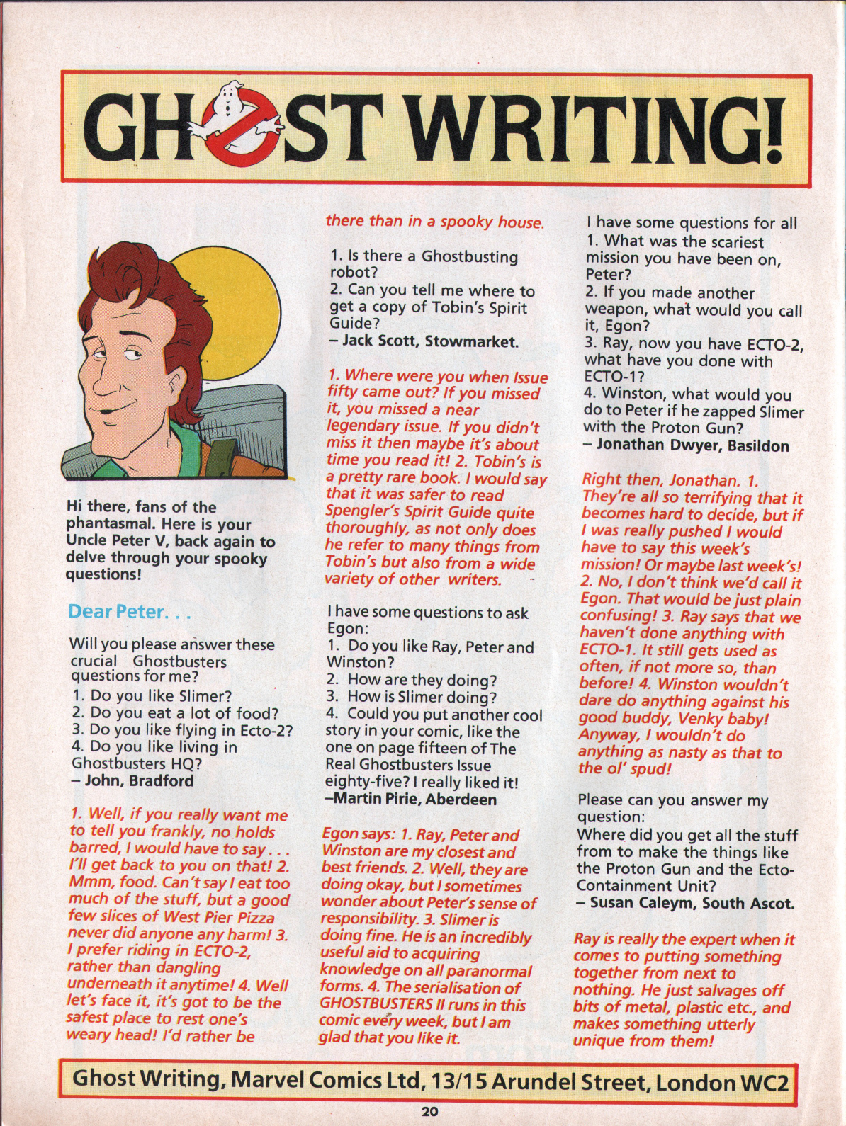 Read online The Real Ghostbusters comic -  Issue #91 - 20