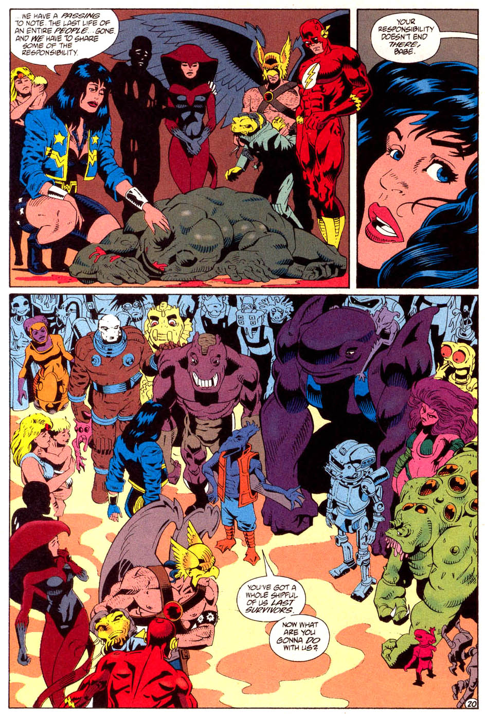 Read online Justice League America comic -  Issue #95 - 21