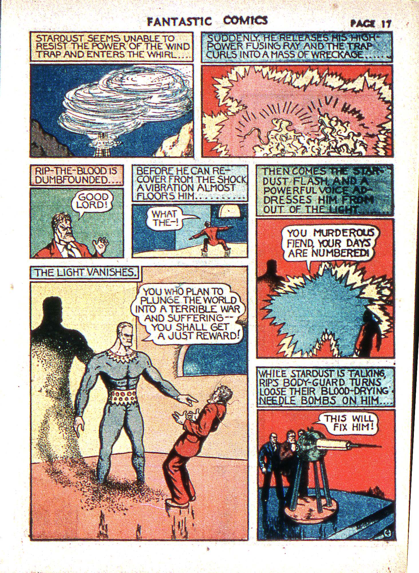 Read online Fantastic Comics comic -  Issue #2 - 19