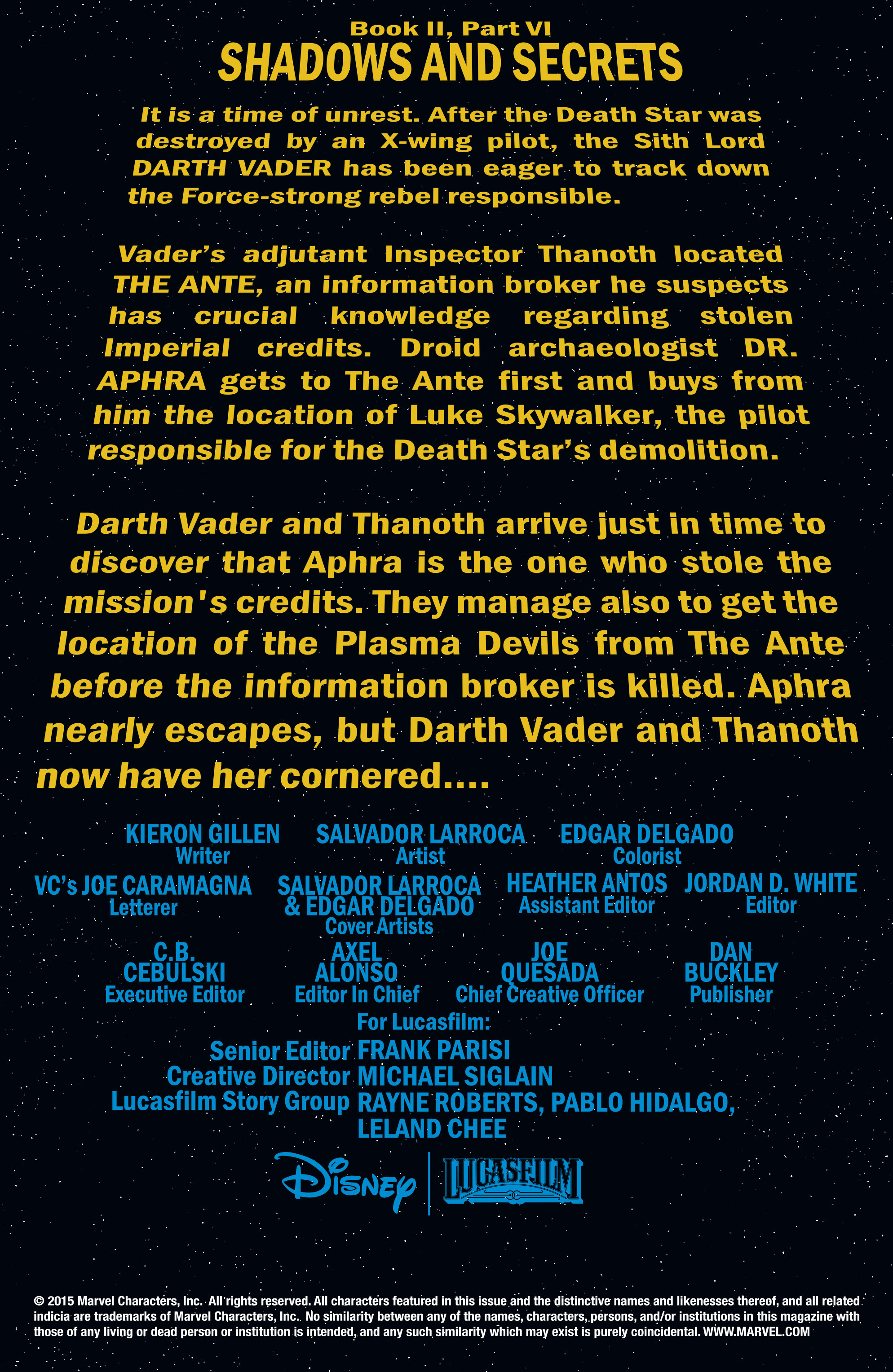 Read online Darth Vader comic -  Issue #12 - 2