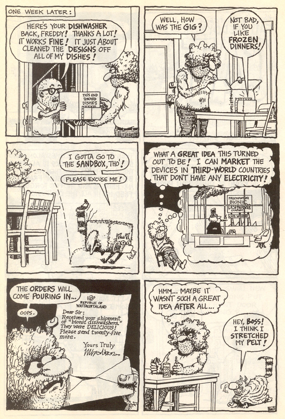 Read online Adventures of Fat Freddy's Cat comic -  Issue #7 - 25