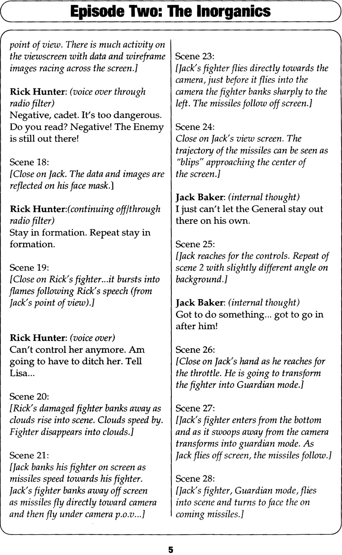 Read online Robotech II: The Sentinels comic -  Issue # _Script Book 1 - 35