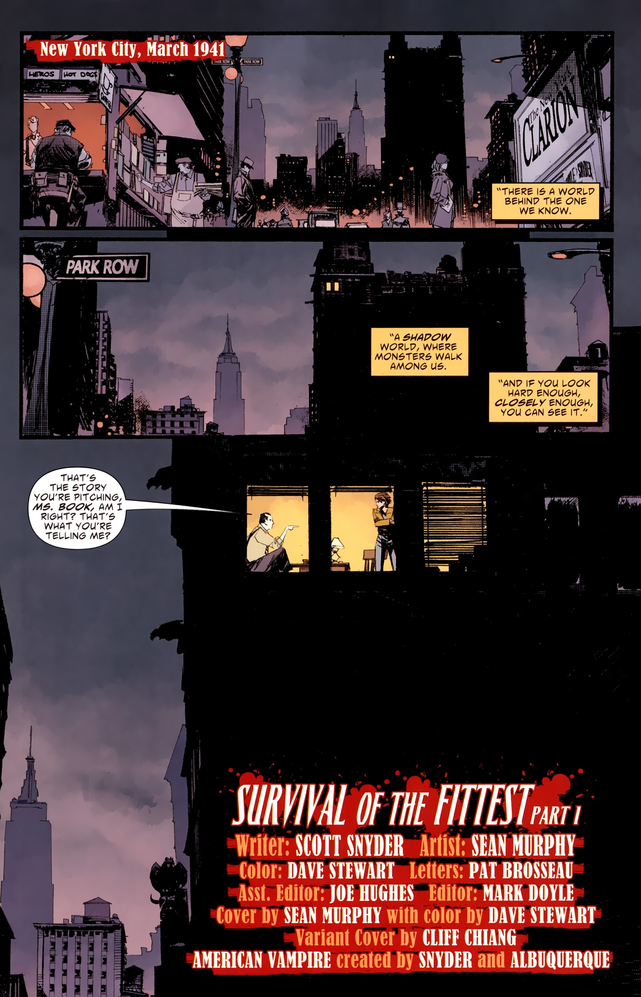 Read online American Vampire: Survival of the Fittest comic -  Issue #1 - 3