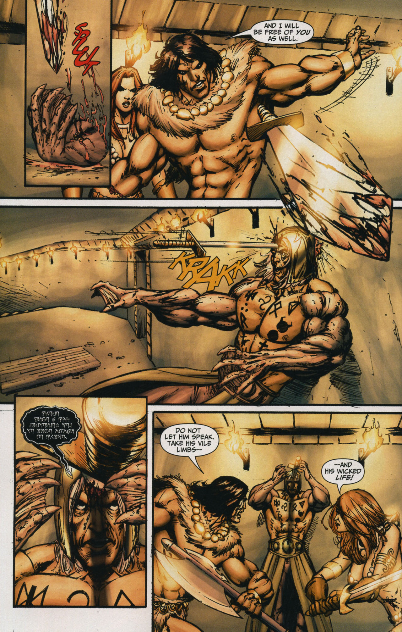Read online Red Sonja / Claw The Unconquered: Devil's Hands comic -  Issue # TPB - 86