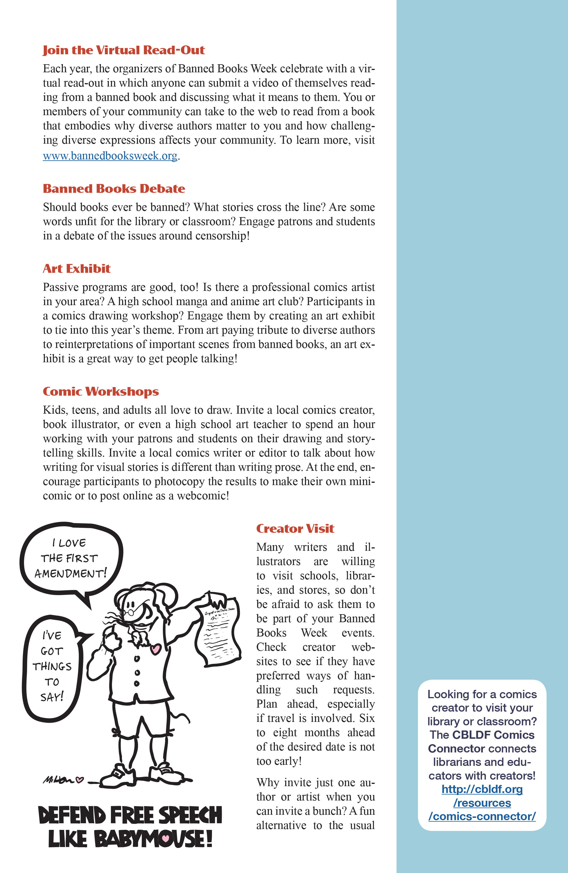 Read online CBLDF Banned Books Week Handbook 2016 comic -  Issue # Full - 13