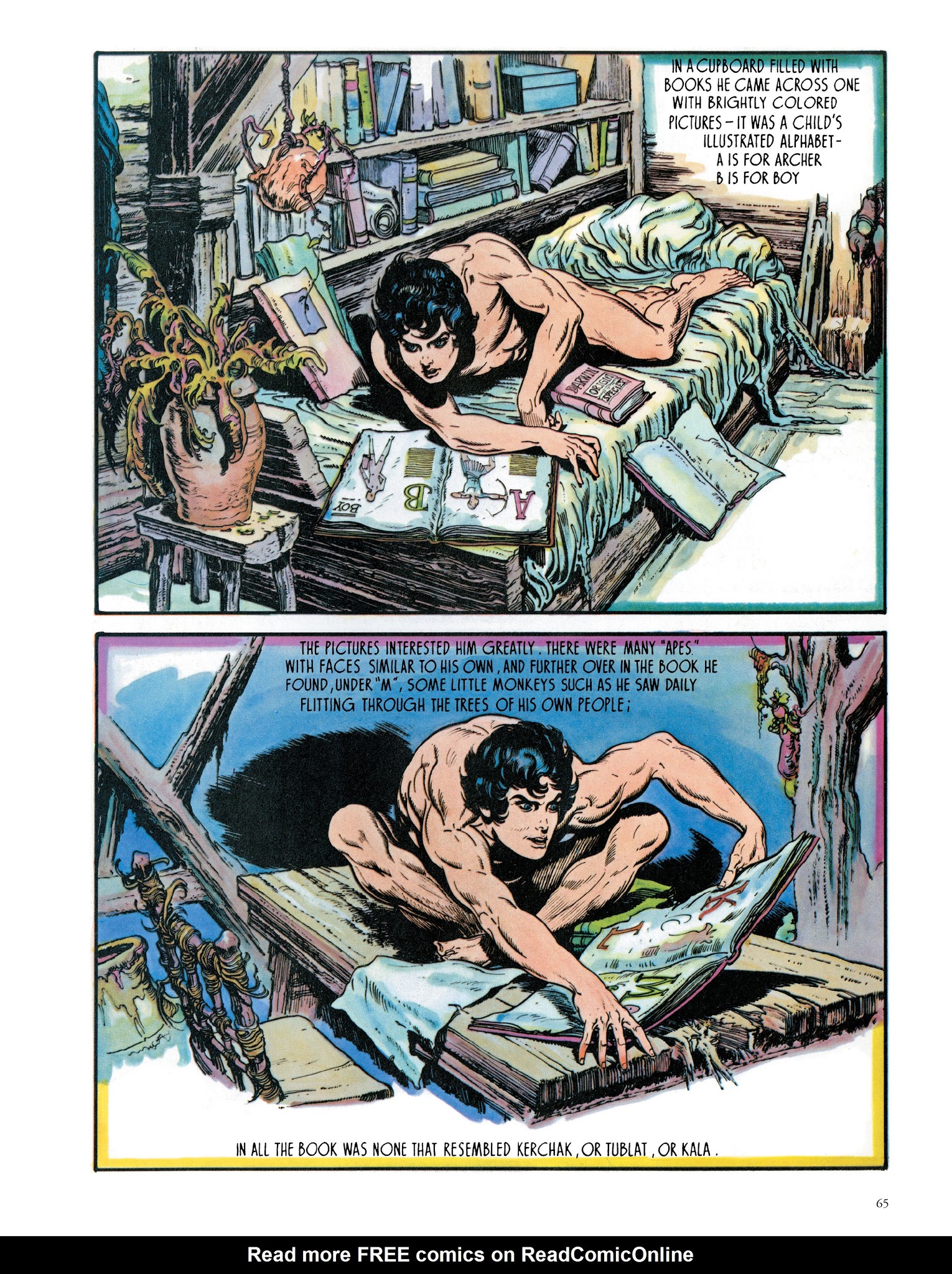 Read online Edgar Rice Burroughs' Tarzan: Burne Hogarth's Lord of the Jungle comic -  Issue # TPB - 67