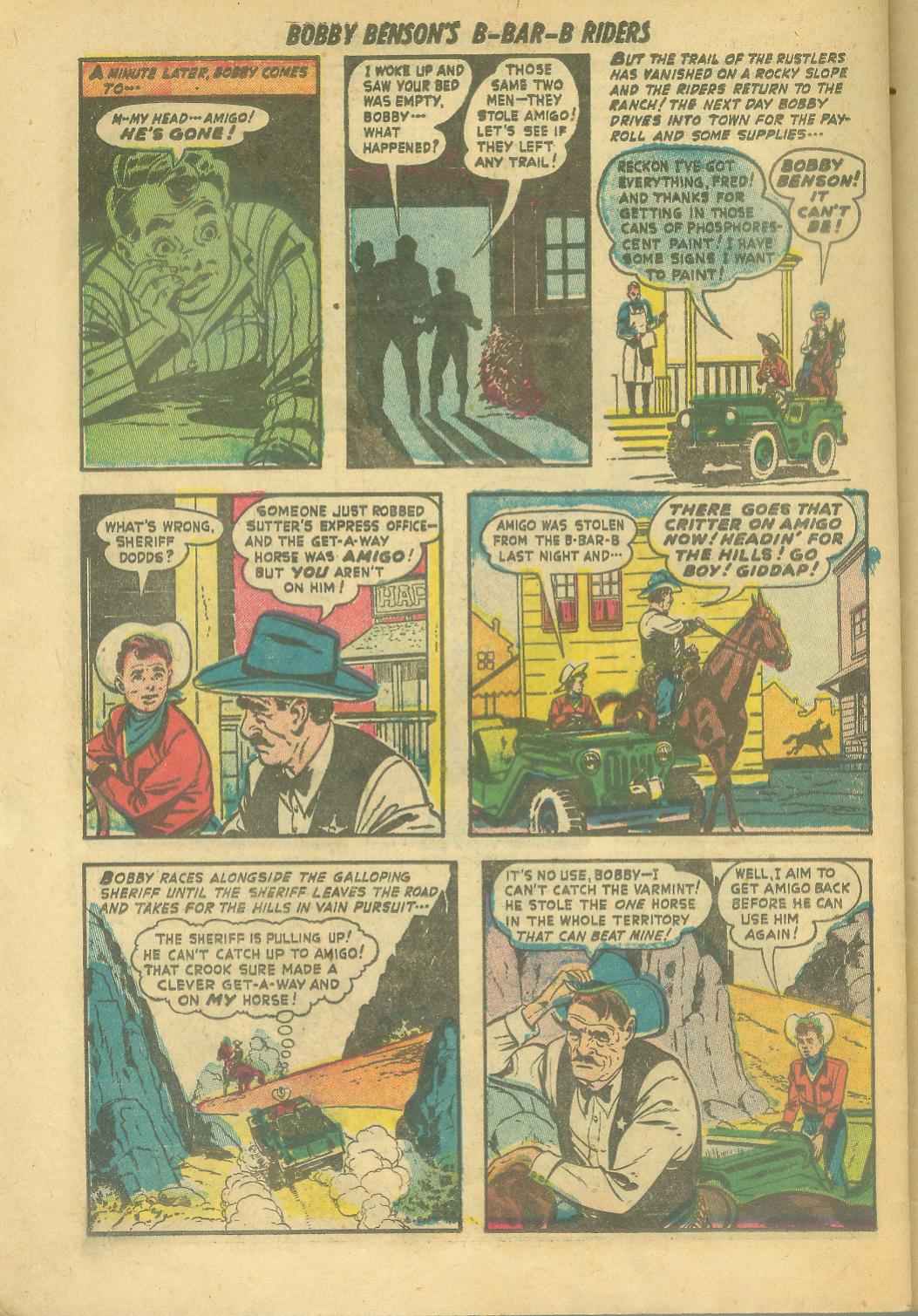 Read online Bobby Benson's B-Bar-B Riders comic -  Issue #6 - 30