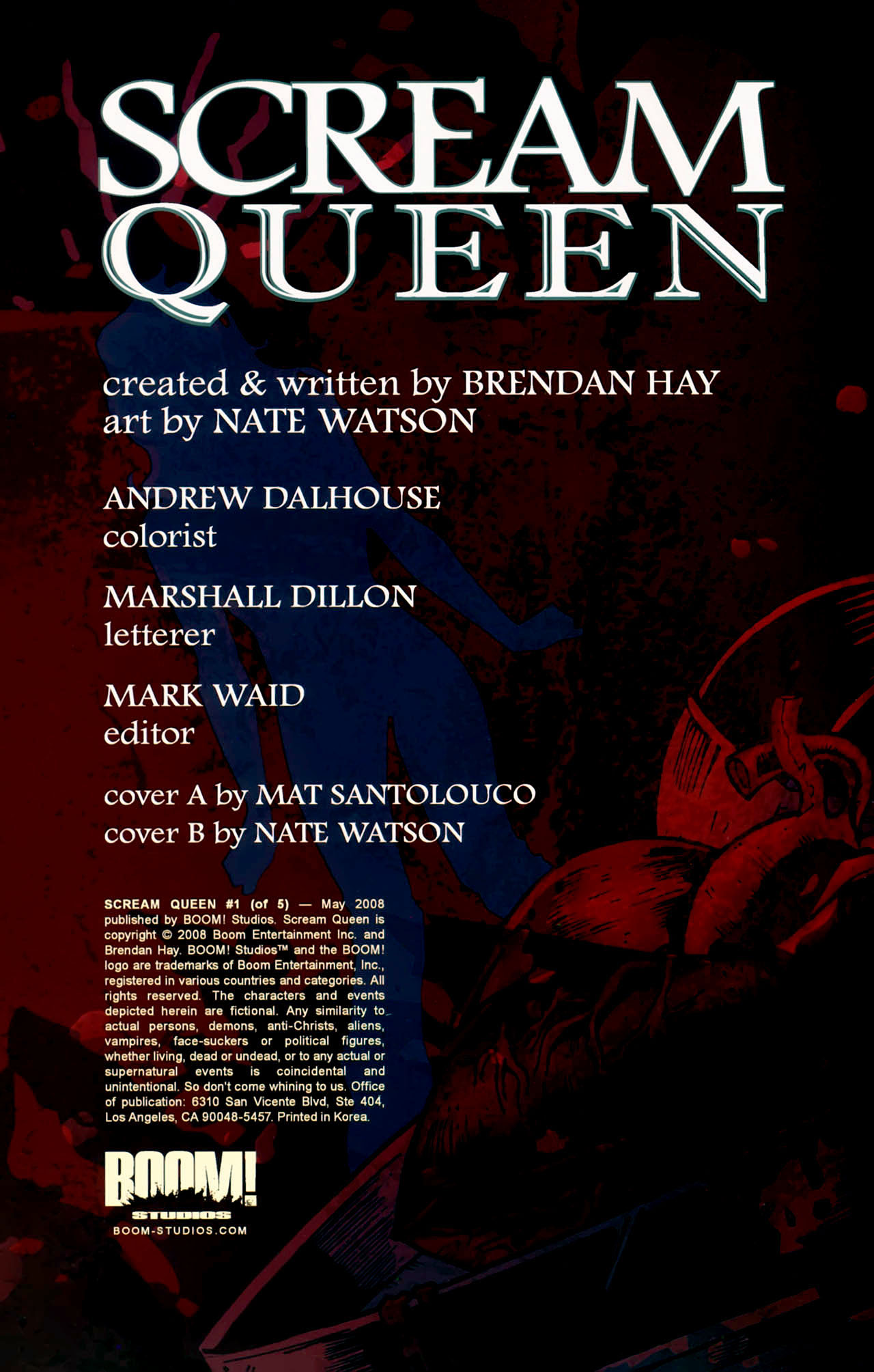 Read online Scream Queen comic -  Issue #1 - 3