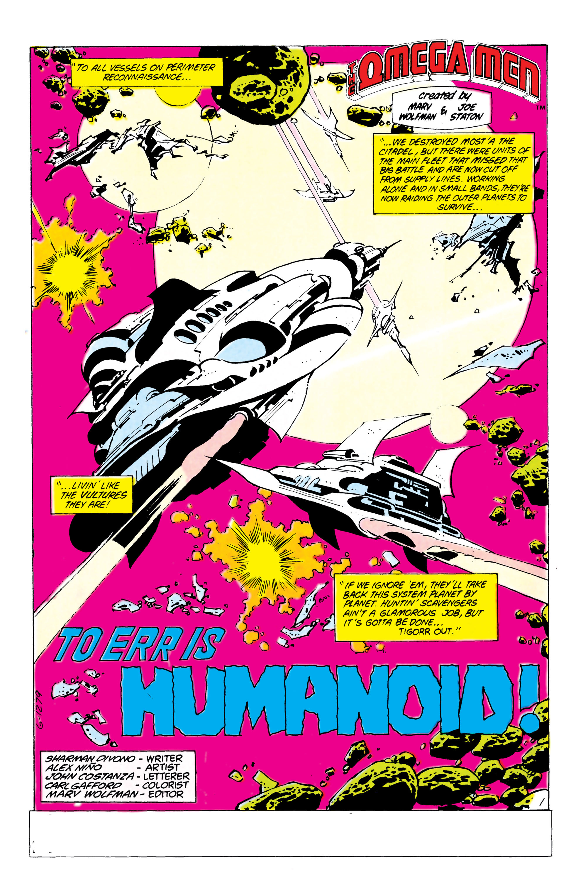 Read online The Omega Men (1983) comic -  Issue #21 - 2