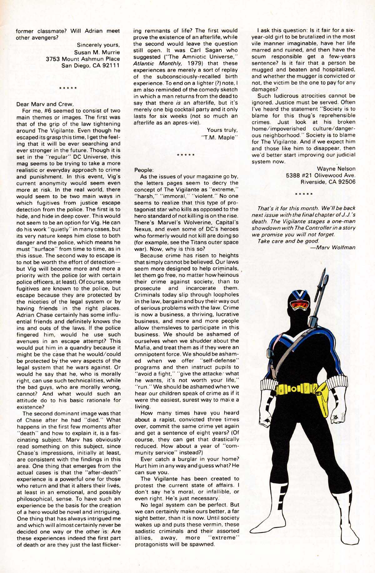 Read online Vigilante (1983) comic -  Issue #11 - 27