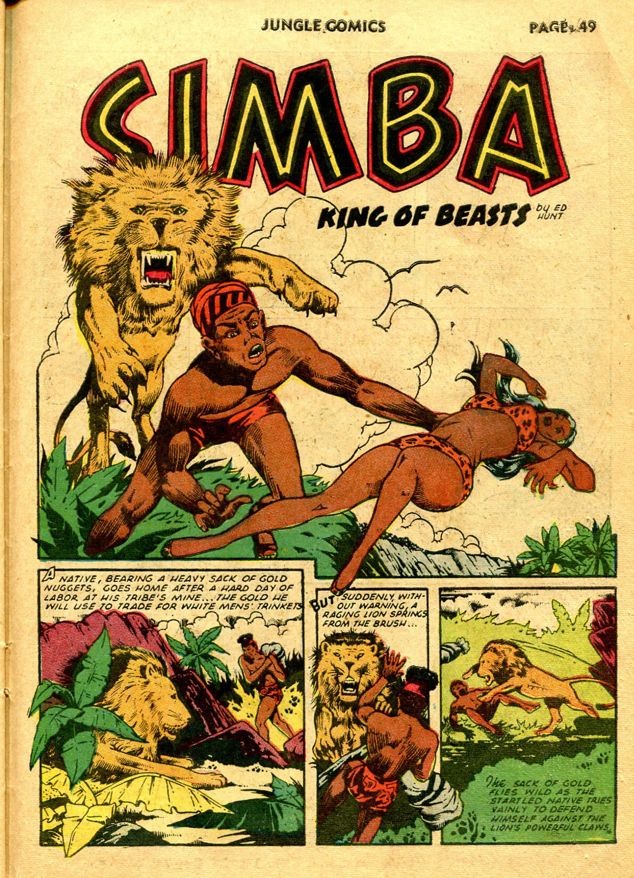 Read online Jungle Comics comic -  Issue #33 - 51